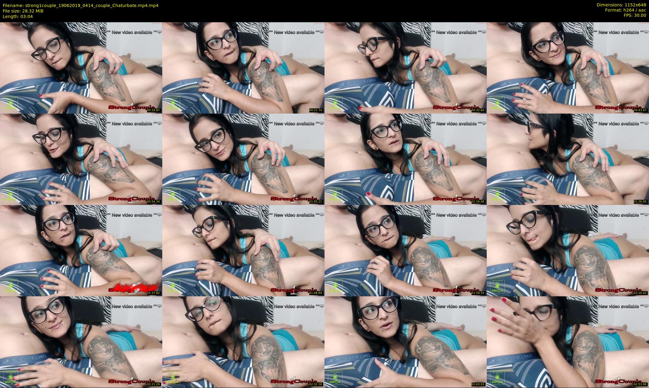 strong1couple — 4 minute Chaturbate couple cam show recording, 480p, Jun 19, 2019