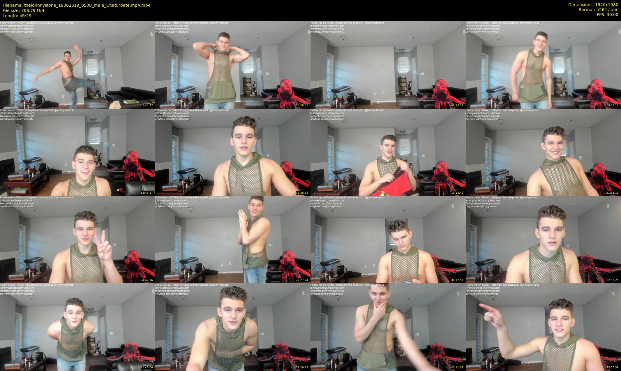 thejohnnystone — 47 minute Chaturbate male cam show recording, 1080p, Jun 18, 2019