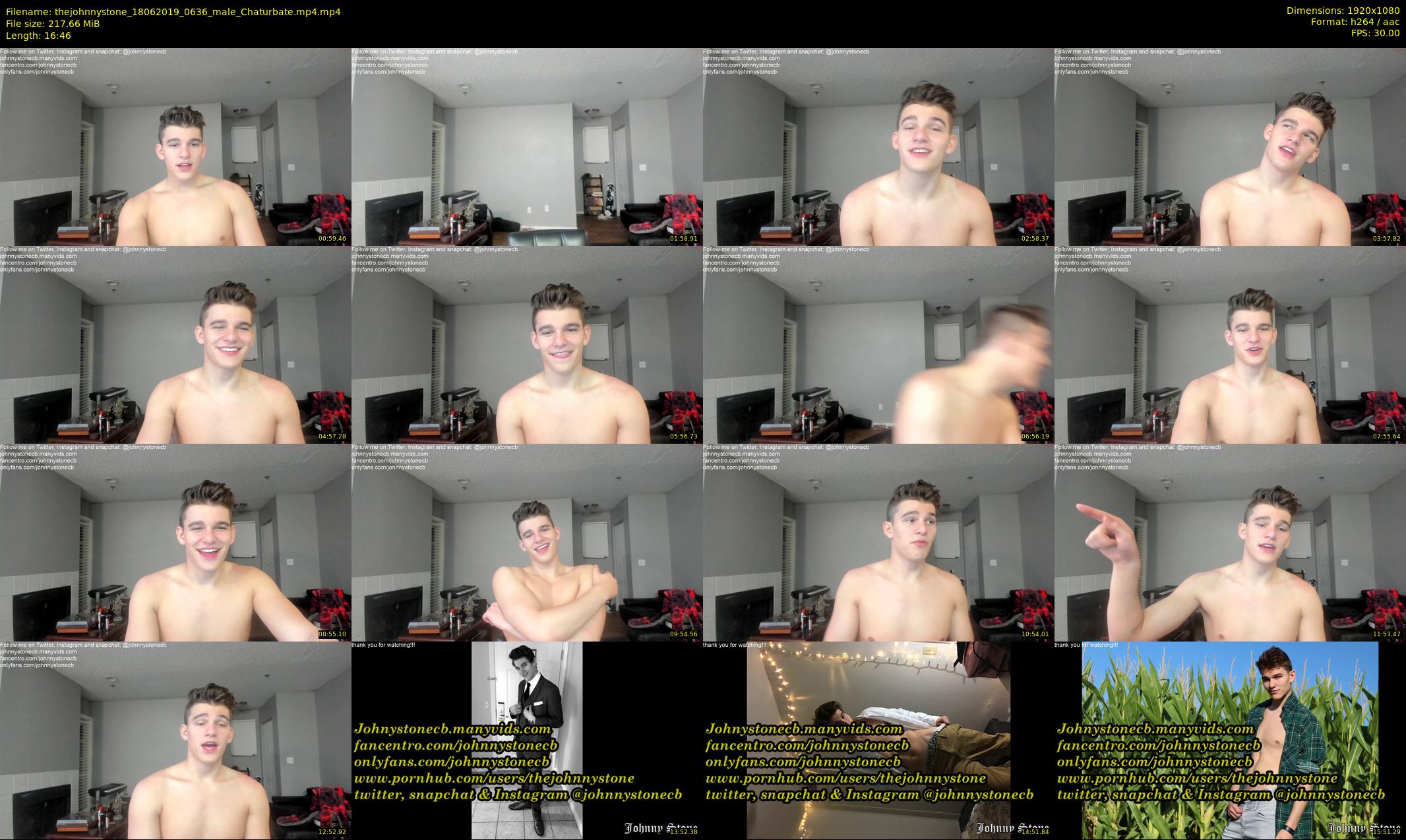 thejohnnystone — 17 minute Chaturbate male cam show recording, 1080p, Jun 18, 2019