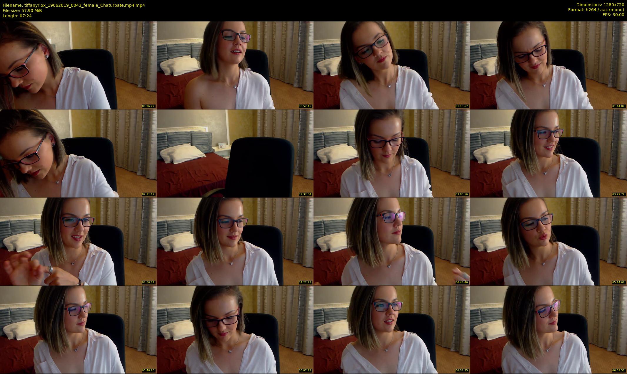 tiffanyriox — 8 minute Chaturbate female cam show recording, 720p, Jun 19, 2019