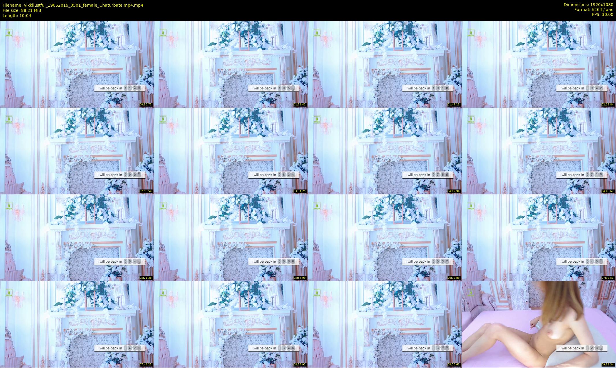 vikkilustful — 11 minute Chaturbate female cam show recording, 1080p, Jun 19, 2019