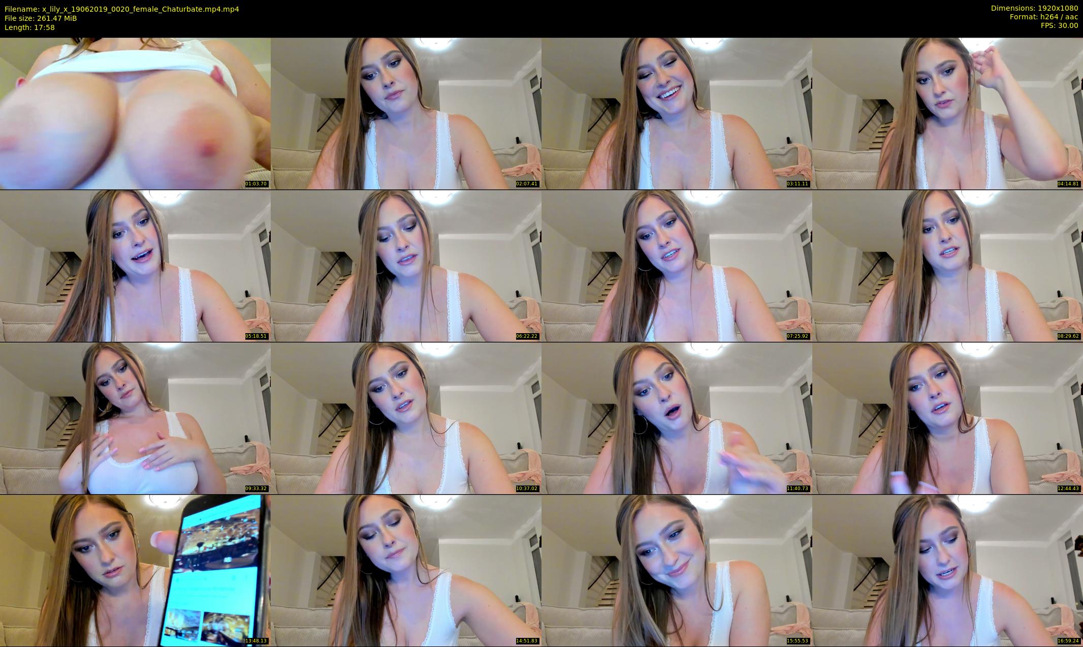 x_lily_x — 18 minute Chaturbate female cam show recording, 1080p, Jun 19, 2019