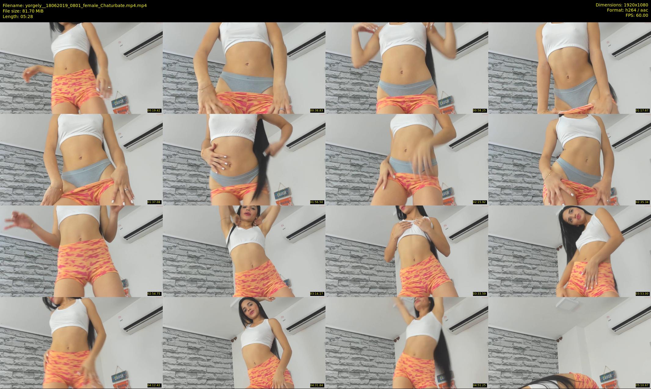 yorgely_ — 6 minute Chaturbate female cam show recording, 1080p, Jun 18, 2019