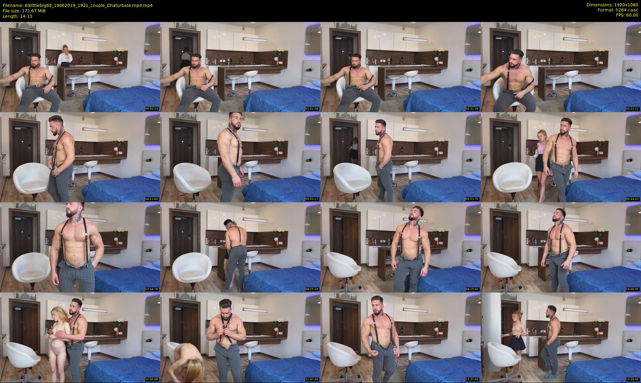 69littlebig69 — 15 minute Chaturbate couple cam show recording, 1080p, Jun 19, 2019