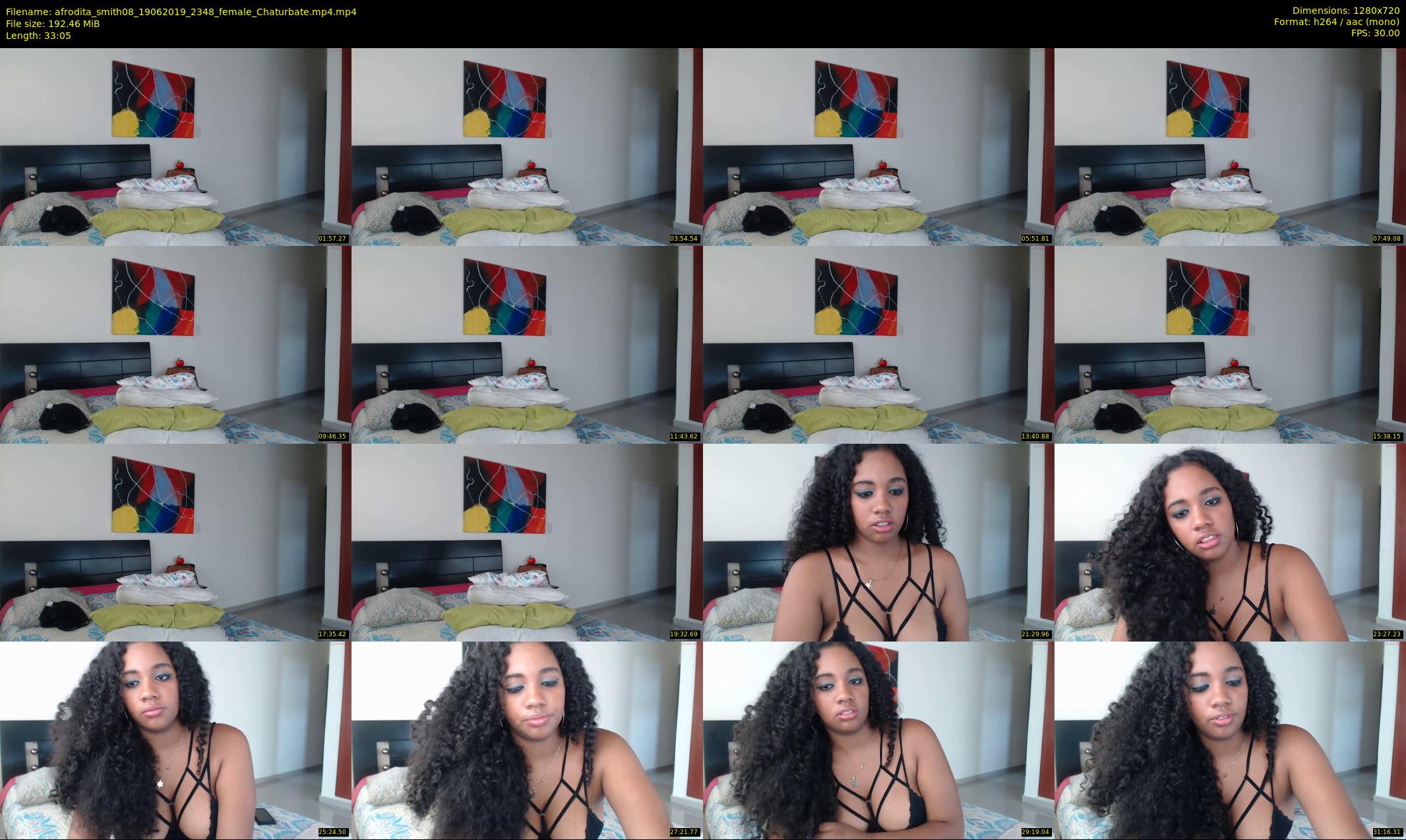 afrodita_smith08 — 34 minute Chaturbate female cam show recording, 720p, Jun 19, 2019