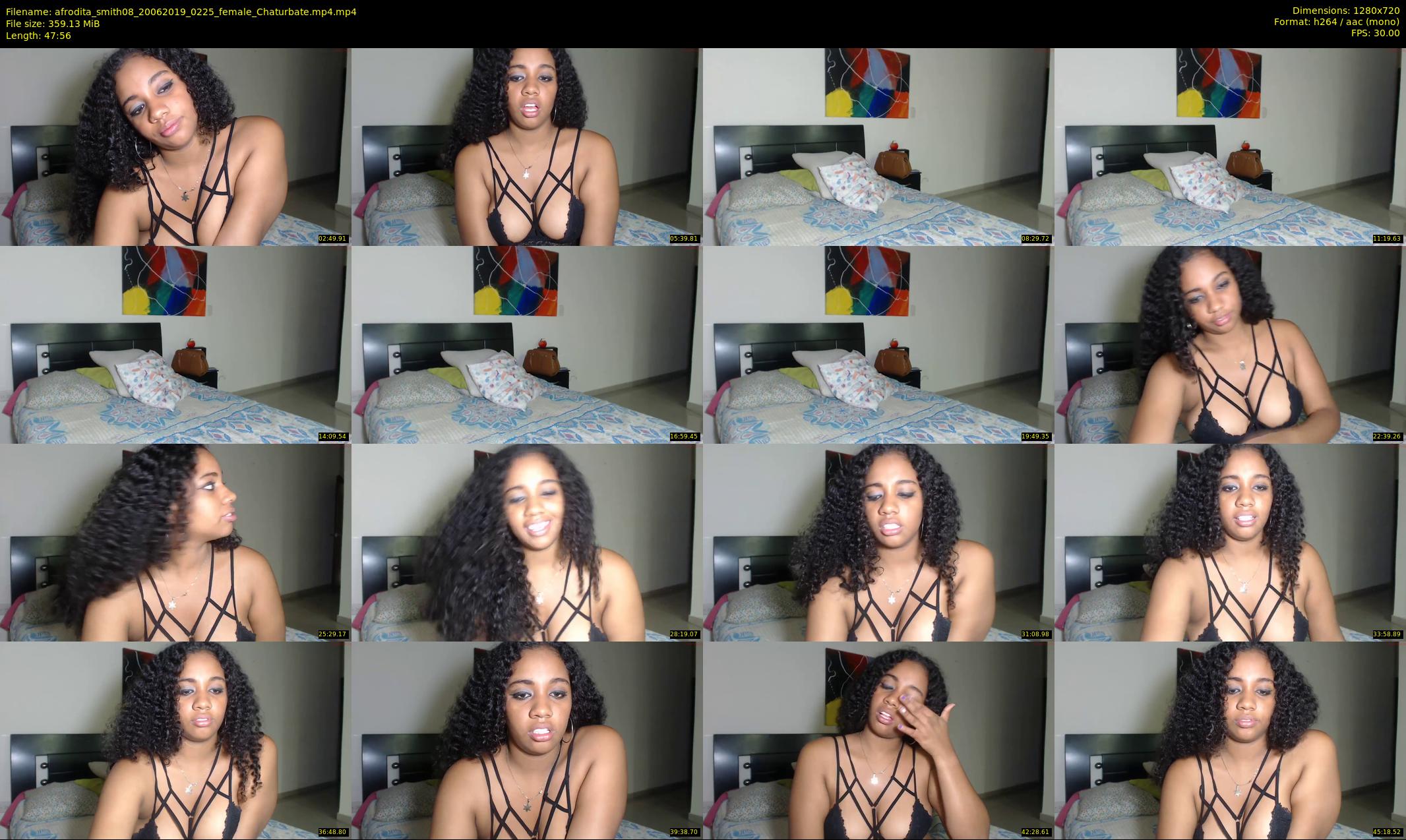 afrodita_smith08 — 48 minute Chaturbate female cam show recording, 720p, Jun 20, 2019