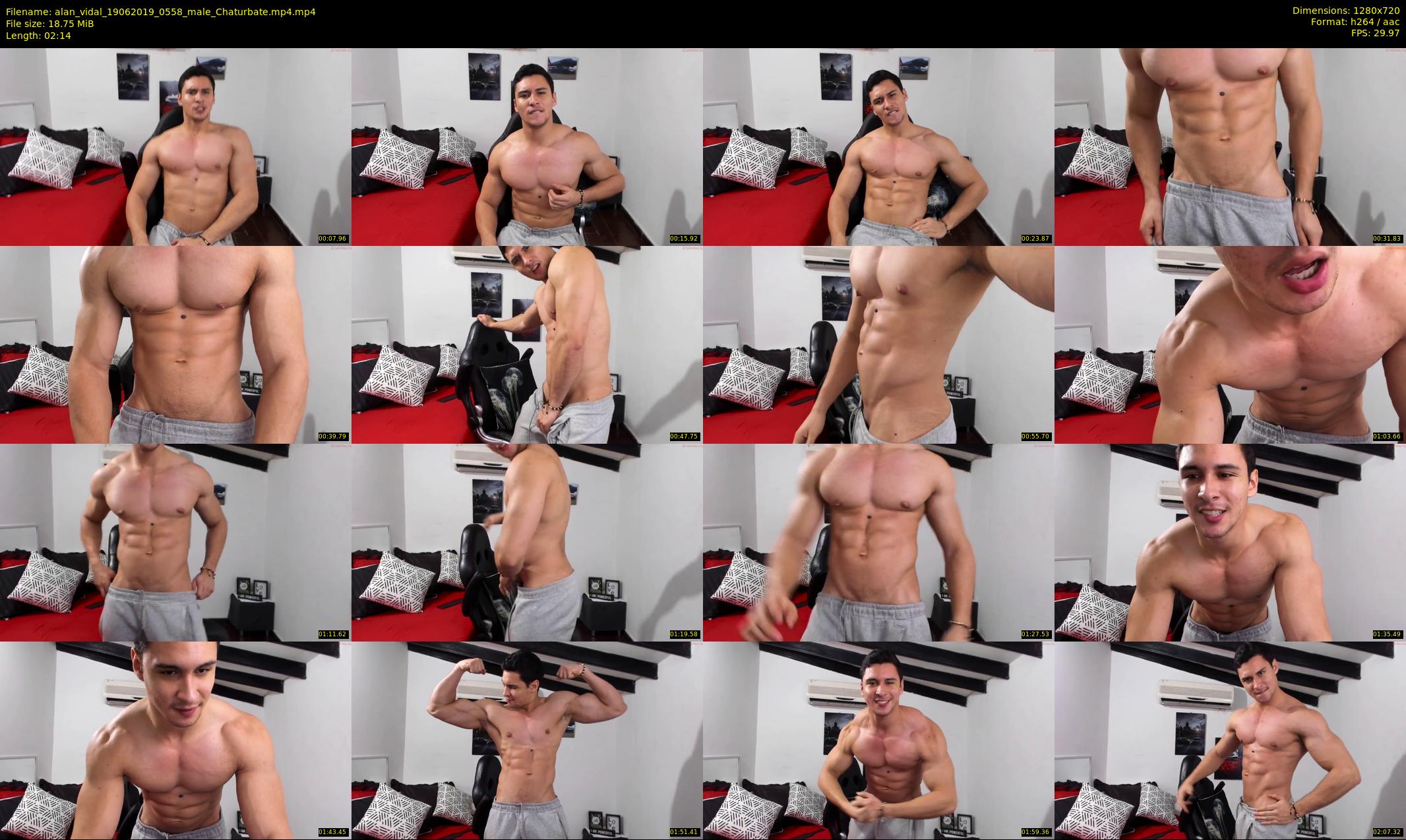 alan_vidal — 3 minute Chaturbate male cam show recording, 720p, Jun 19, 2019