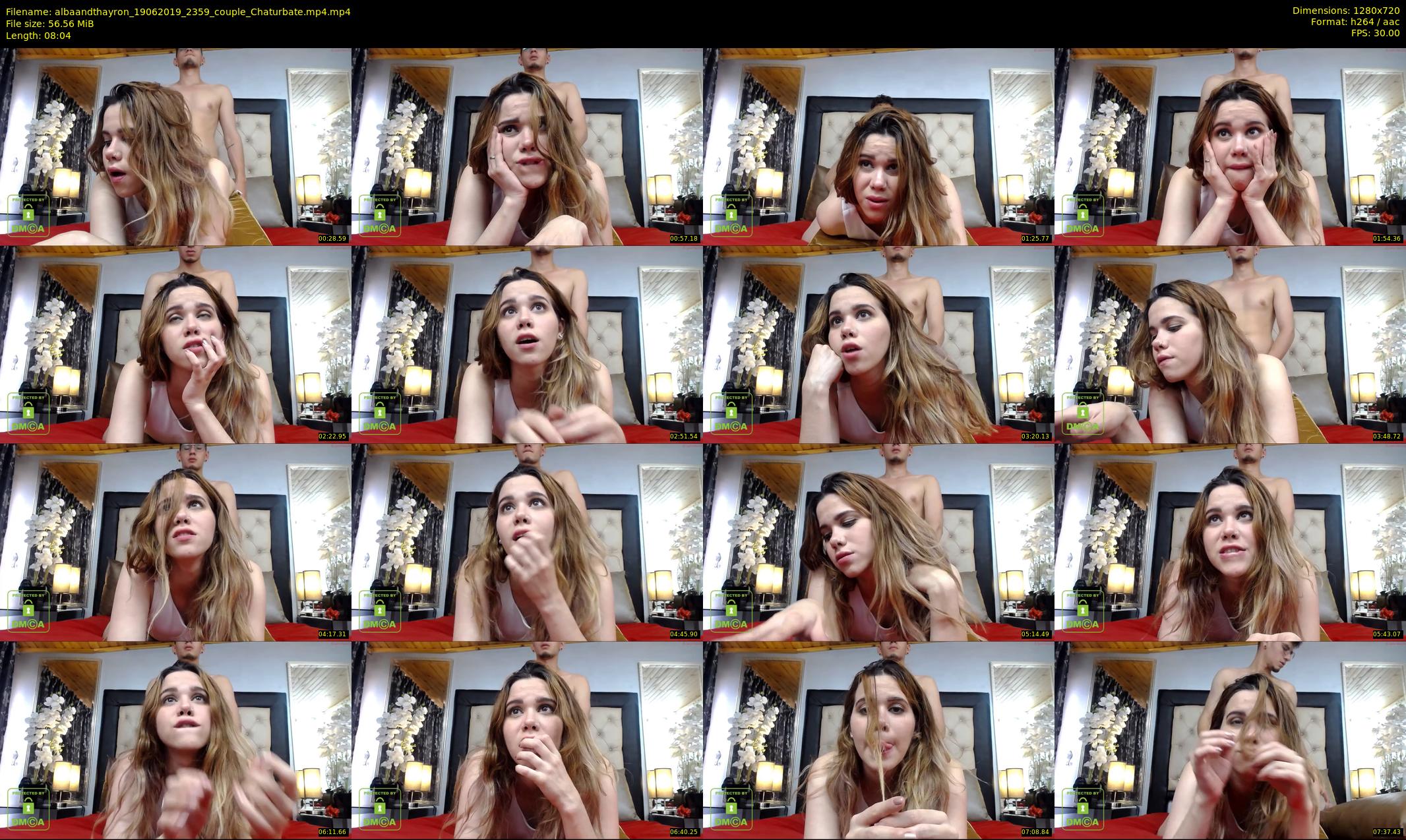 albaandthayron — 9 minute Chaturbate couple cam show recording, 720p, Jun 19, 2019