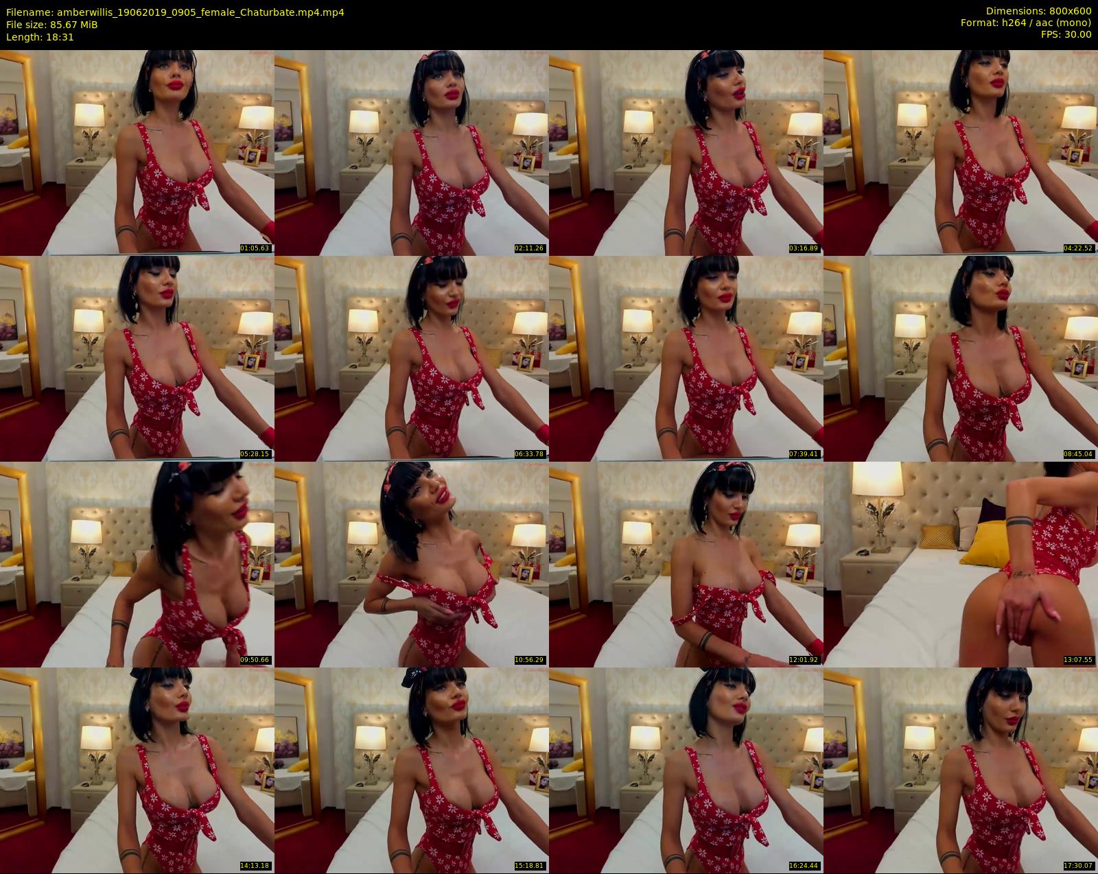 amberwillis — 19 minute Chaturbate female cam show recording, 480p, Jun 19, 2019
