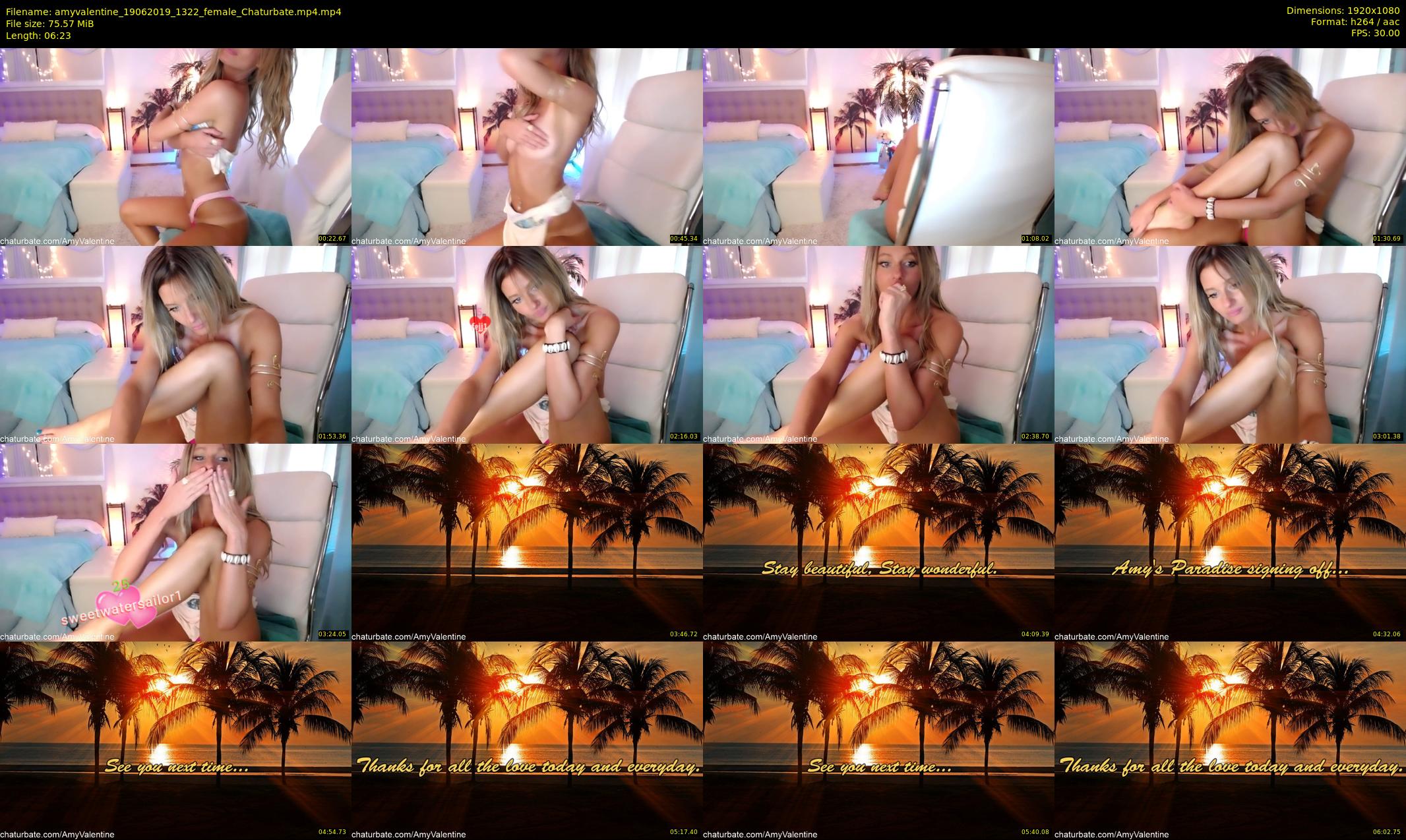 amyvalentine — 7 minute Chaturbate female cam show recording, 1080p, Jun 19, 2019