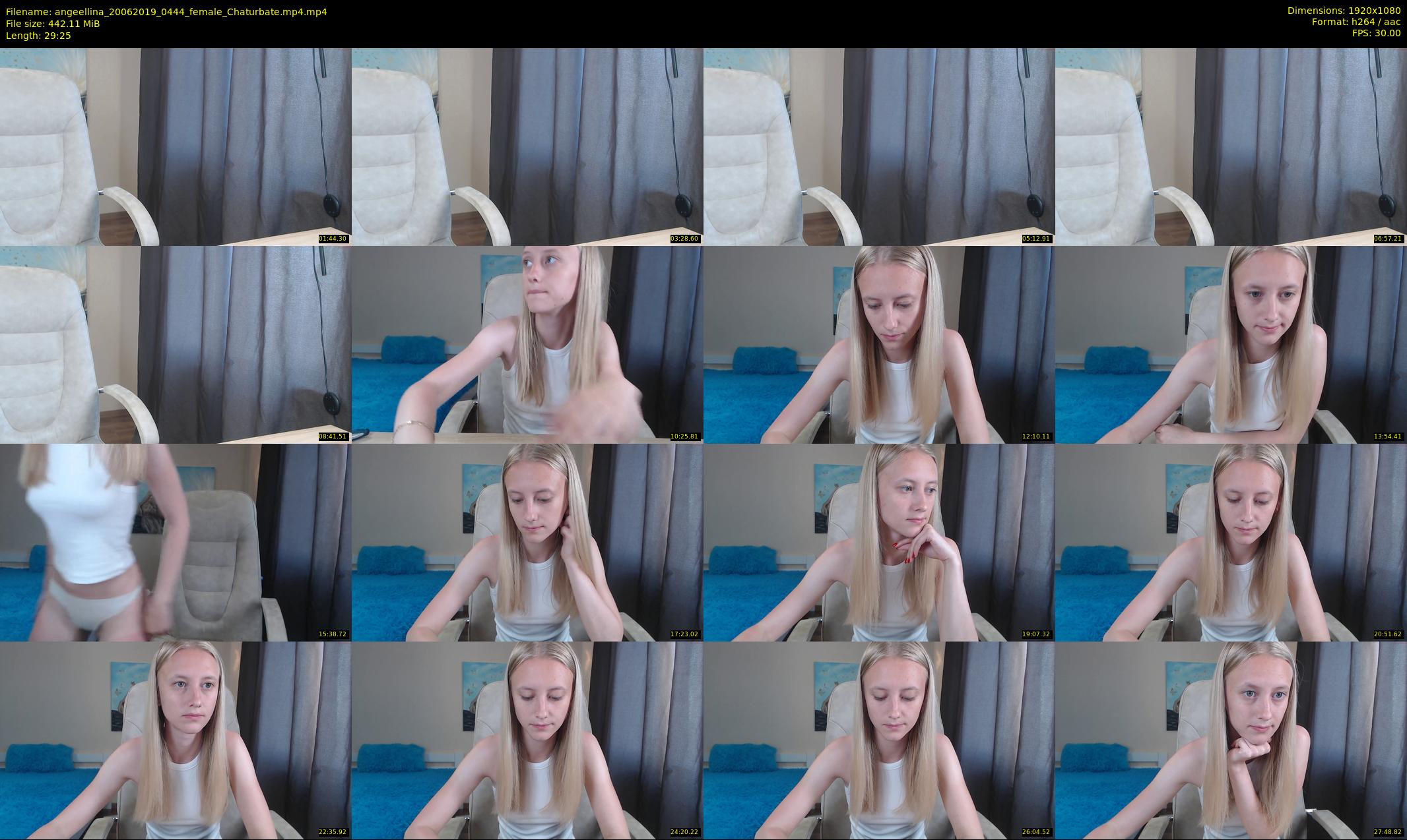 angeellina — 30 minute Chaturbate female cam show recording, 1080p, Jun 20, 2019