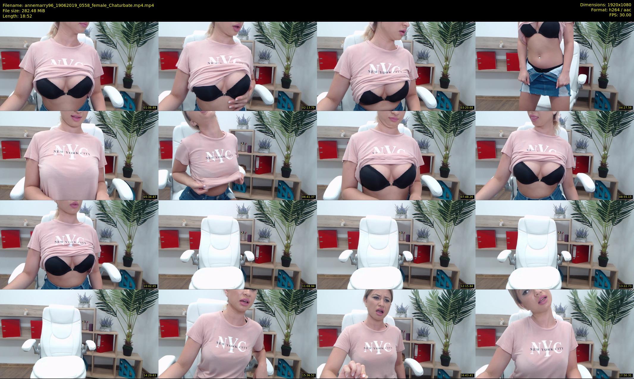 annemarry96 — 19 minute Chaturbate female cam show recording, 1080p, Jun 19, 2019