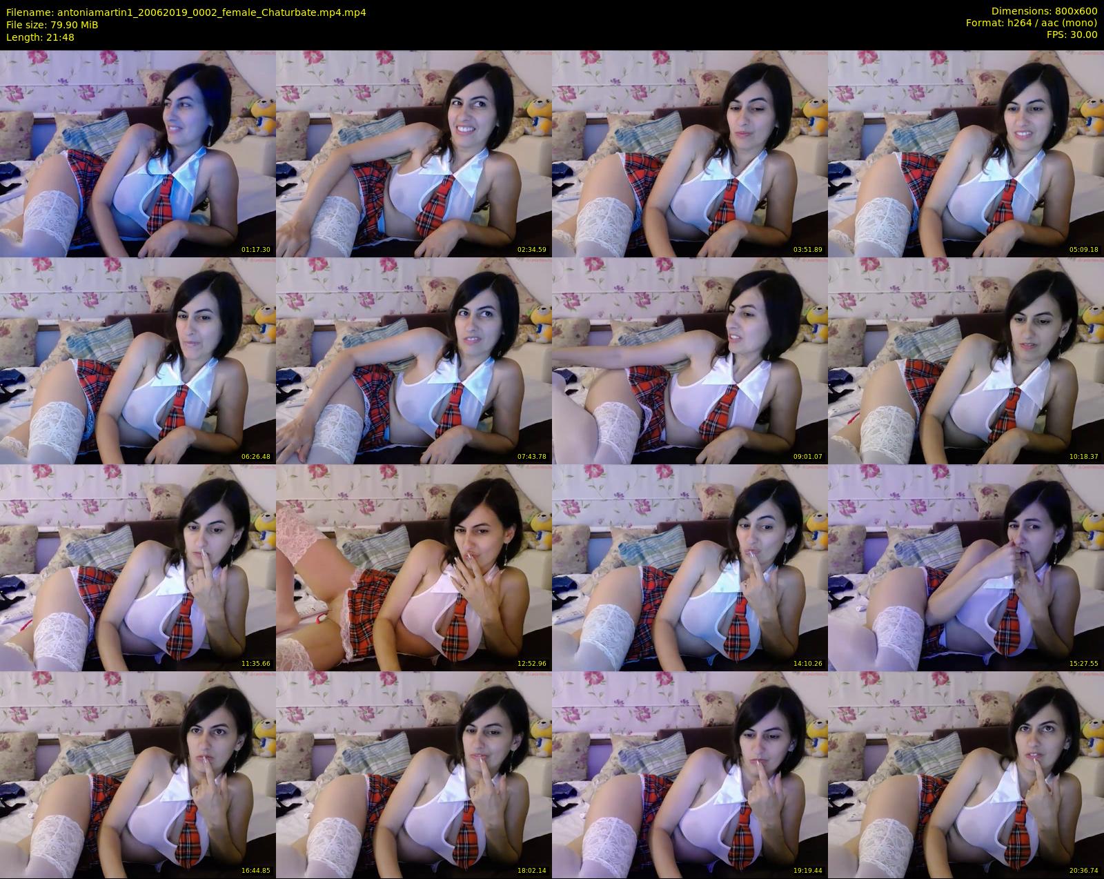 antoniamartin1 — 22 minute Chaturbate female cam show recording, 480p, Jun 20, 2019