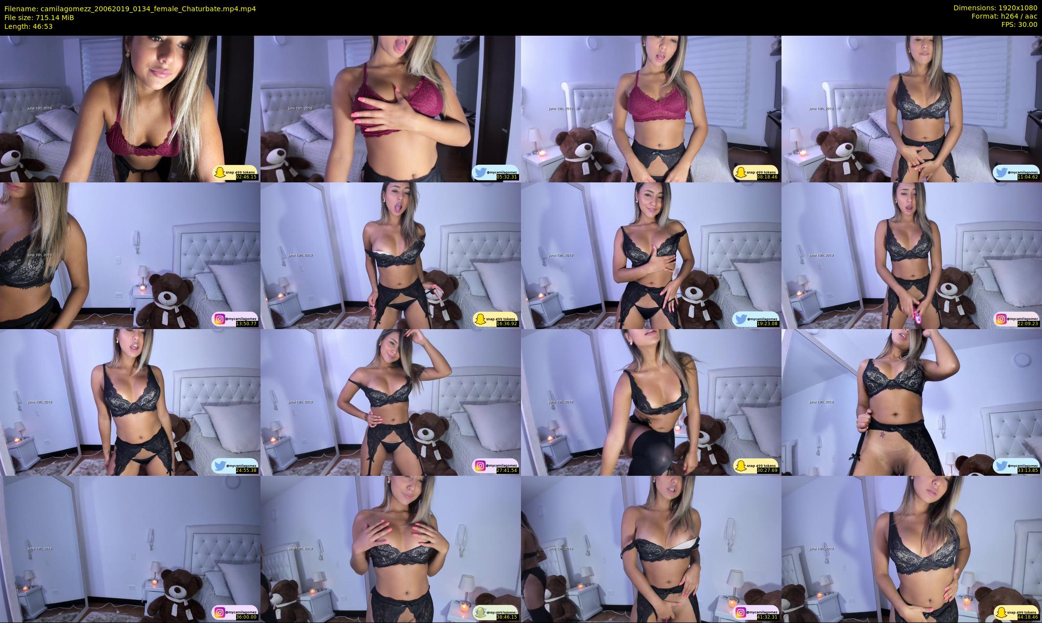 camilagomezz — 47 minute Chaturbate female cam show recording, 1080p, Jun 20, 2019