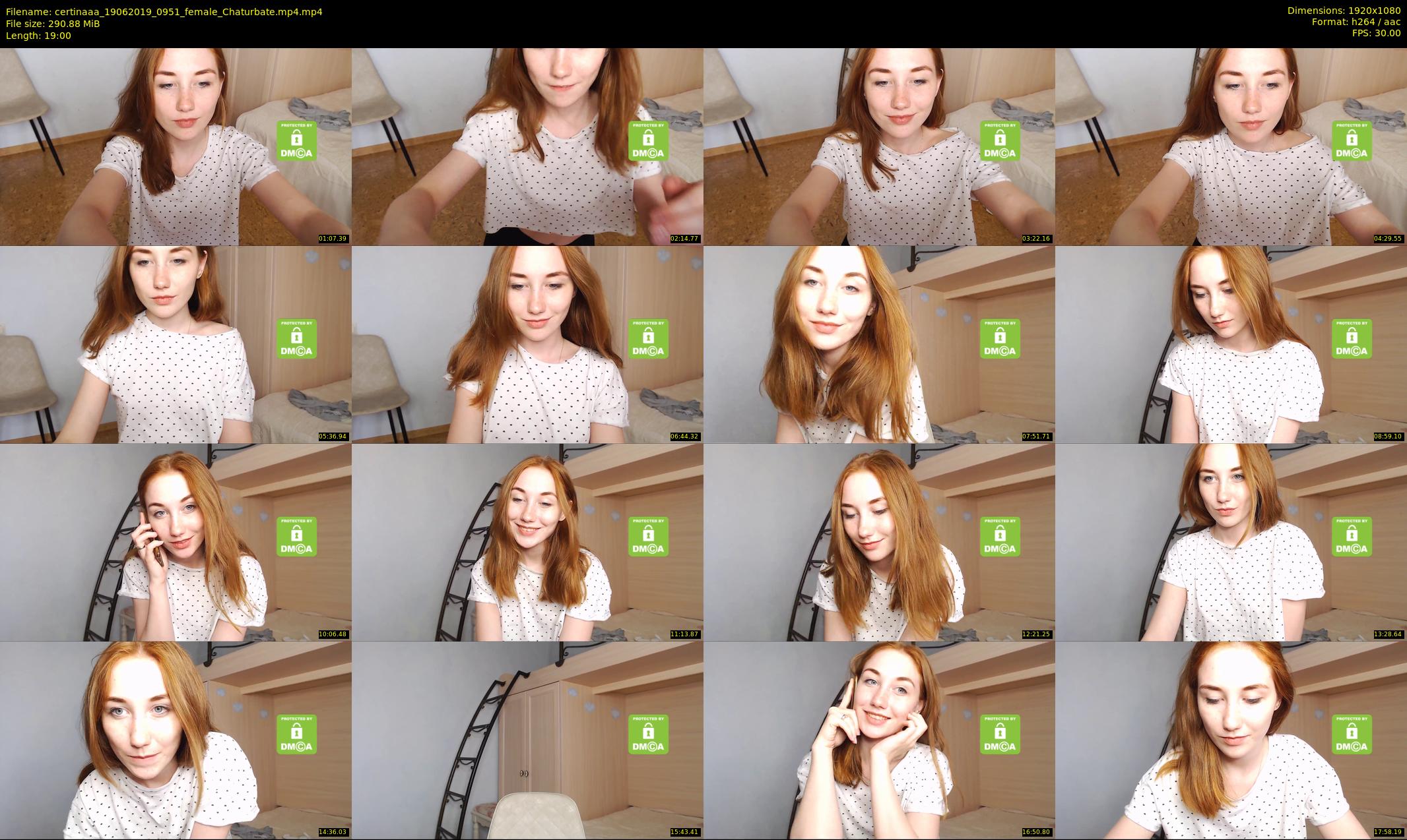 certinaaa — 19 minute Chaturbate female cam show recording, 1080p, Jun 19, 2019