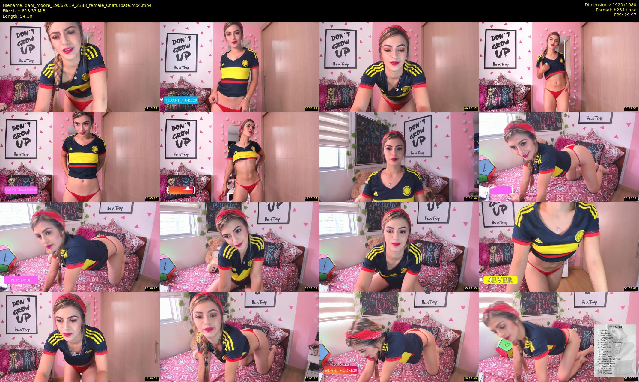 dani_moore — 55 minute Chaturbate female cam show recording, 1080p, Jun 19, 2019