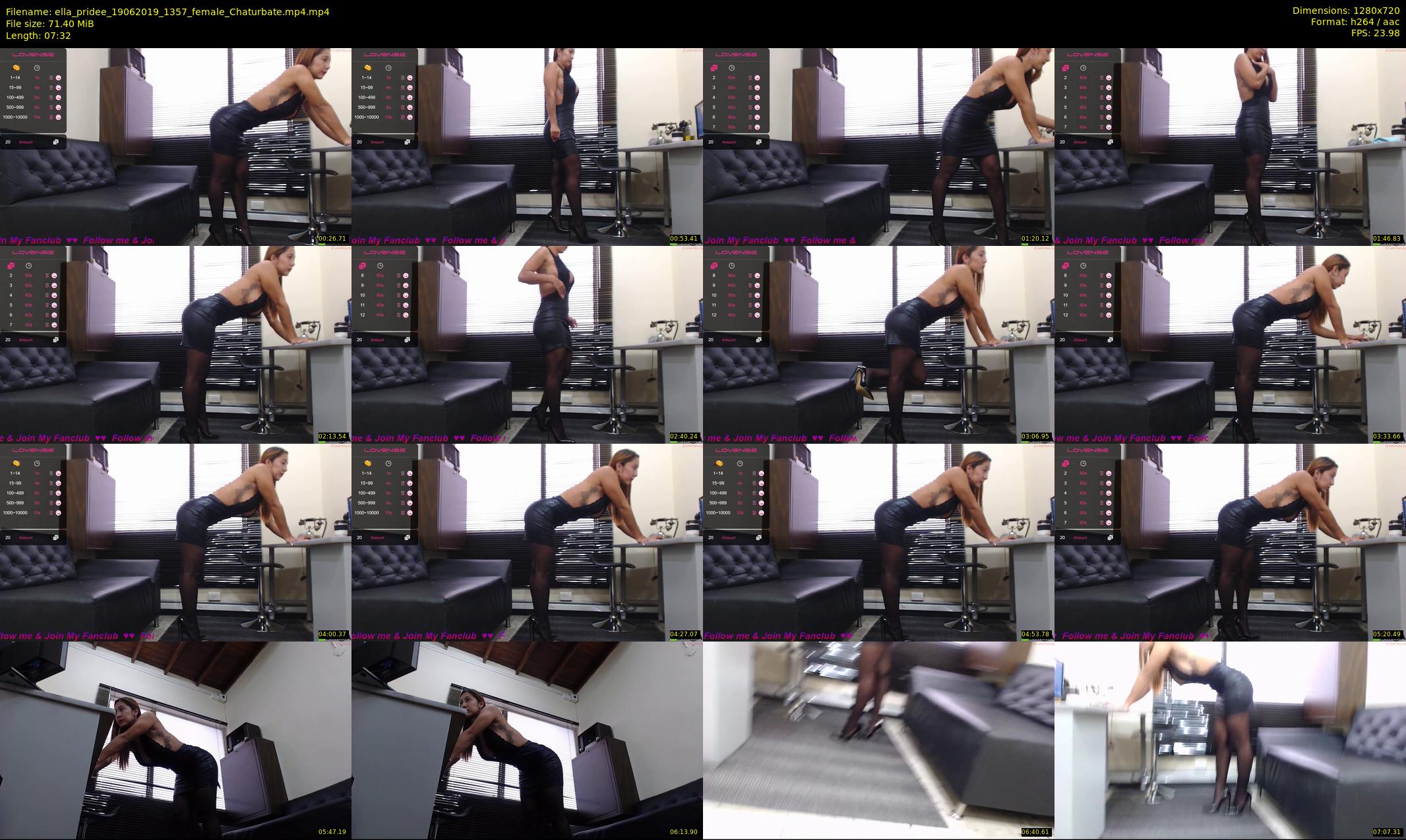 ella_pridee — 8 minute Chaturbate female cam show recording, 720p, Jun 19, 2019
