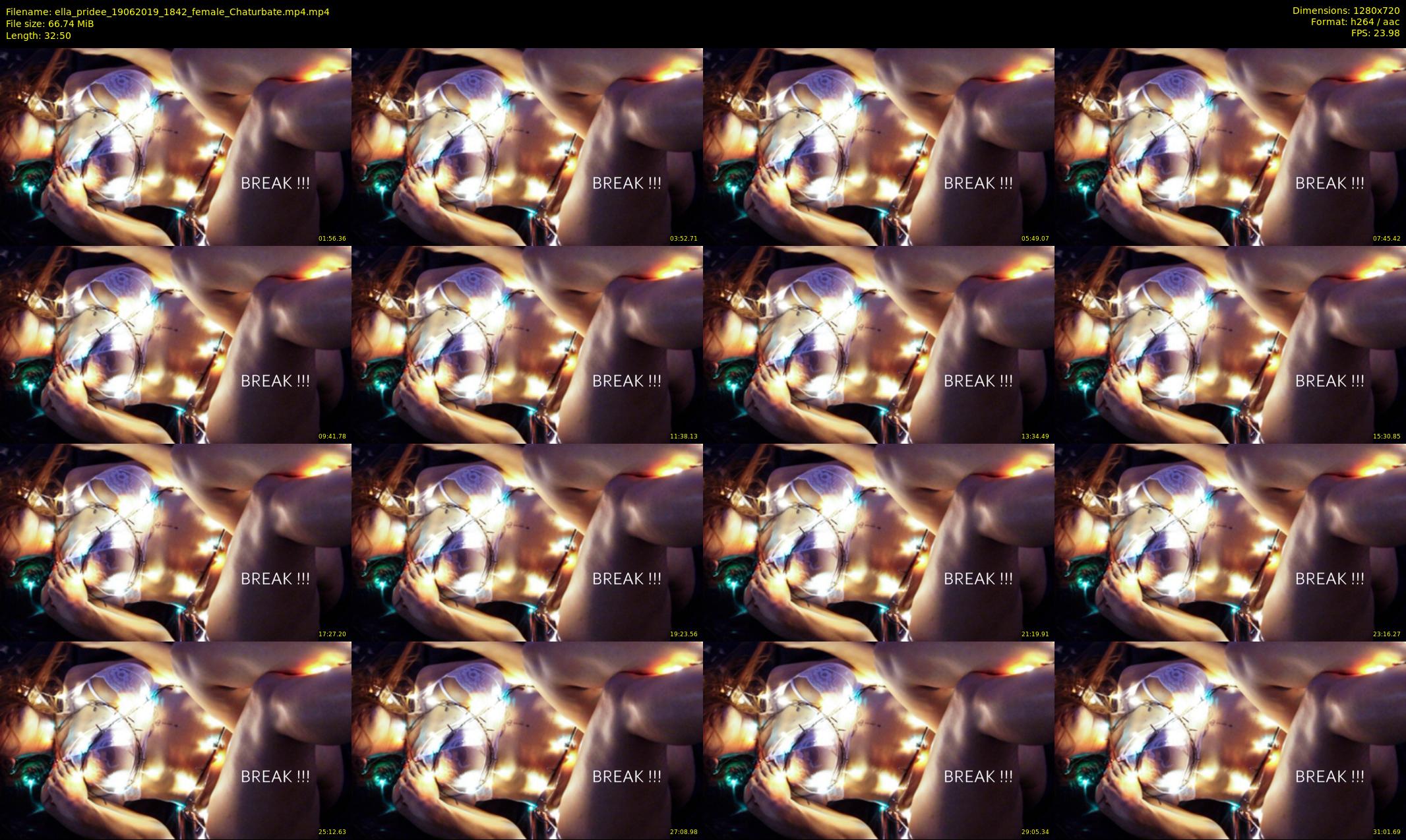 ella_pridee — 33 minute Chaturbate female cam show recording, 720p, Jun 19, 2019