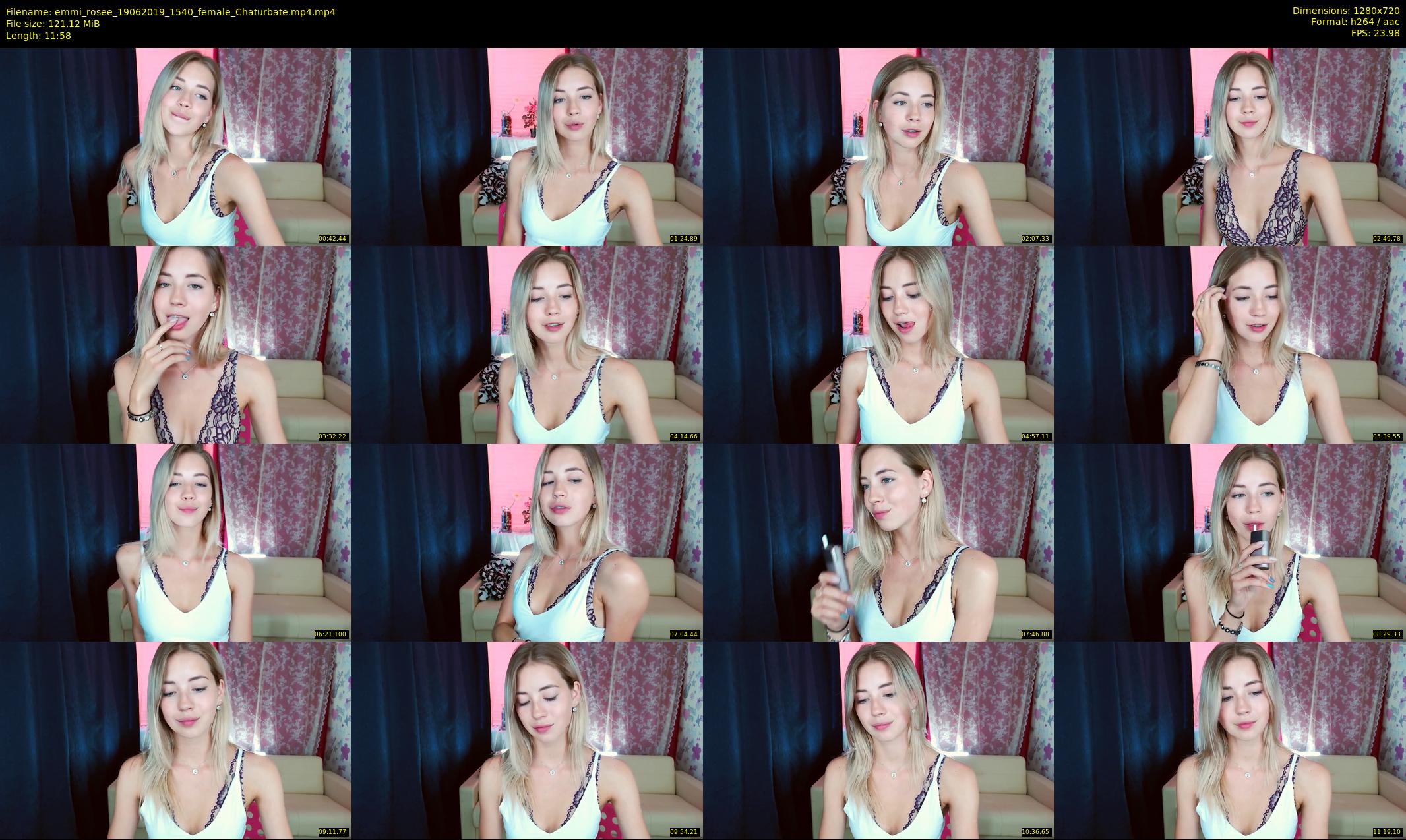 emmi_rosee — 12 minute Chaturbate female cam show recording, 720p, Jun 19, 2019