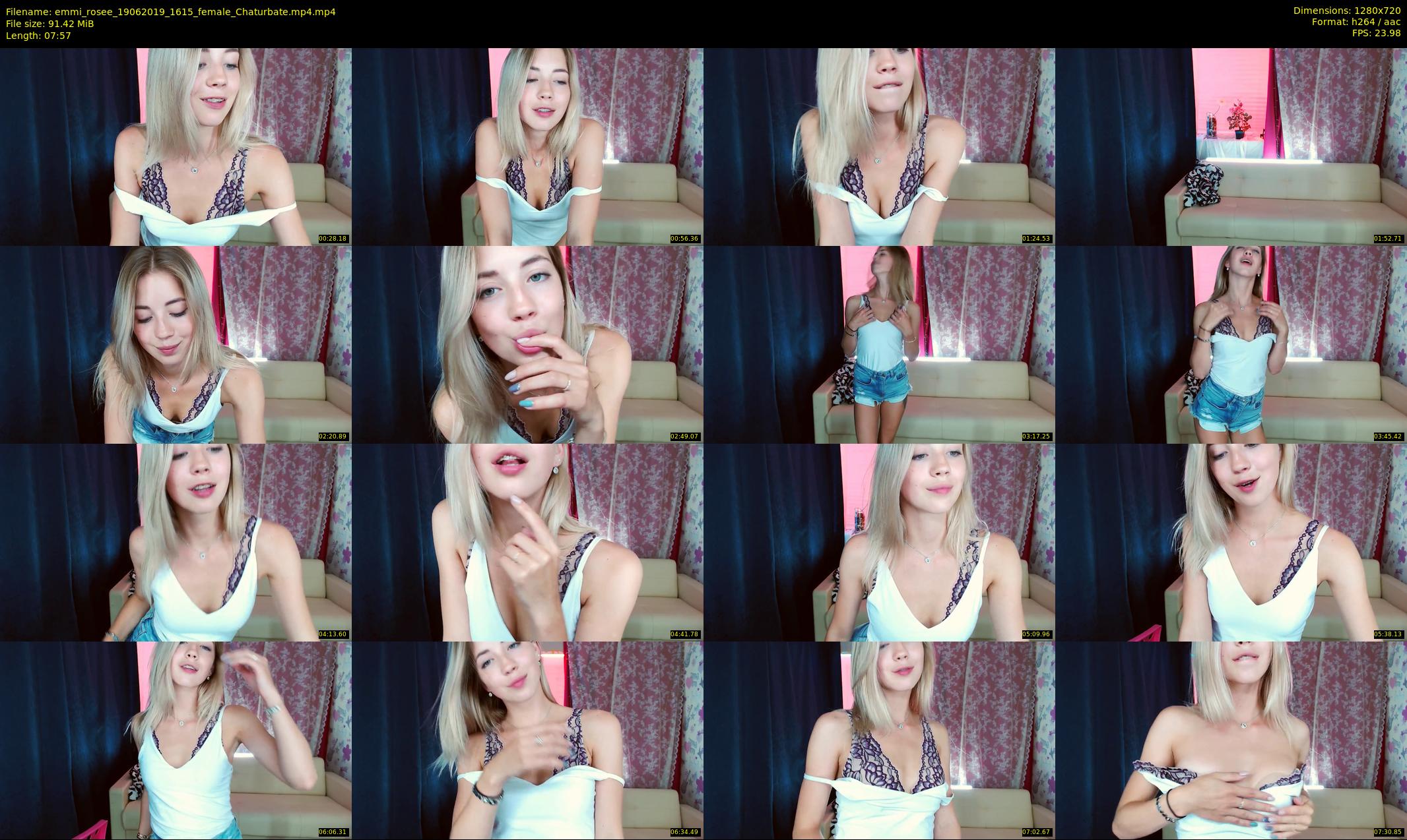 emmi_rosee — 8 minute Chaturbate female cam show recording, 720p, Jun 19, 2019