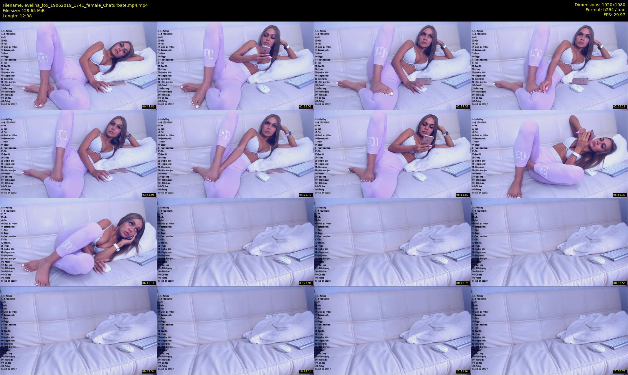 evelina_fox — 13 minute Chaturbate female cam show recording, 1080p, Jun 19, 2019