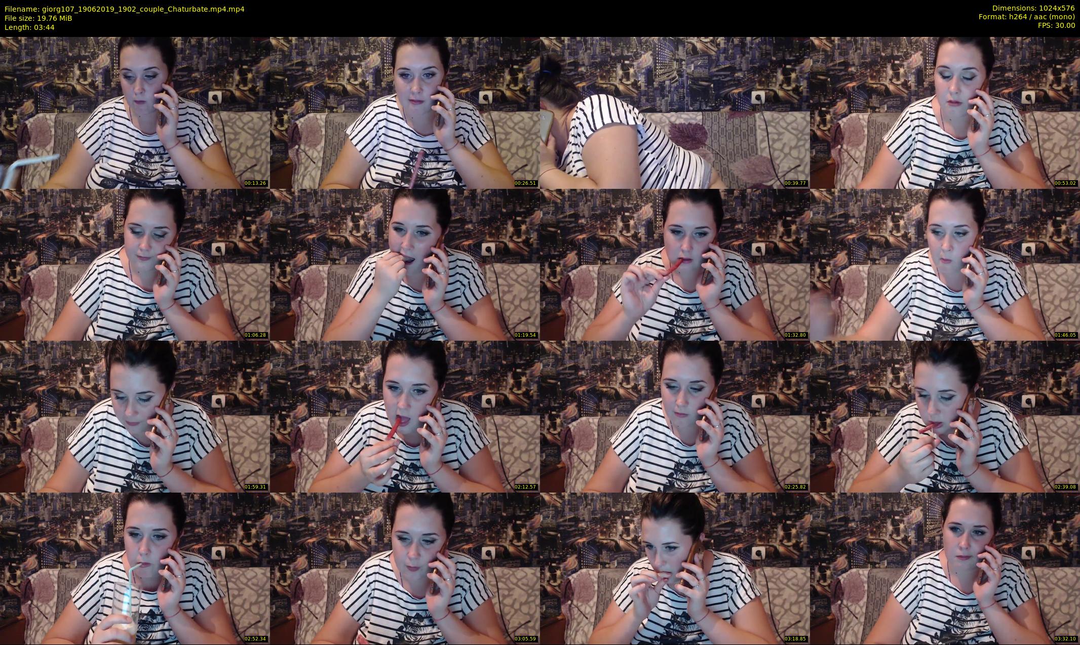 giorg107 — 4 minute Chaturbate couple cam show recording, 480p, Jun 19, 2019