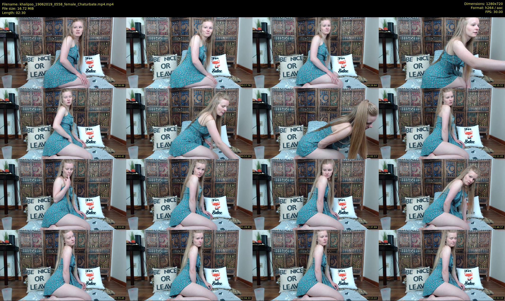 khalipso — 3 minute Chaturbate female cam show recording, 720p, Jun 19, 2019
