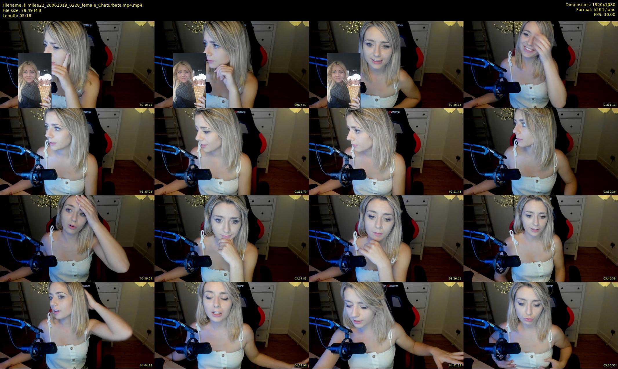 kimilee22 — 6 minute Chaturbate female cam show recording, 1080p, Jun 20, 2019