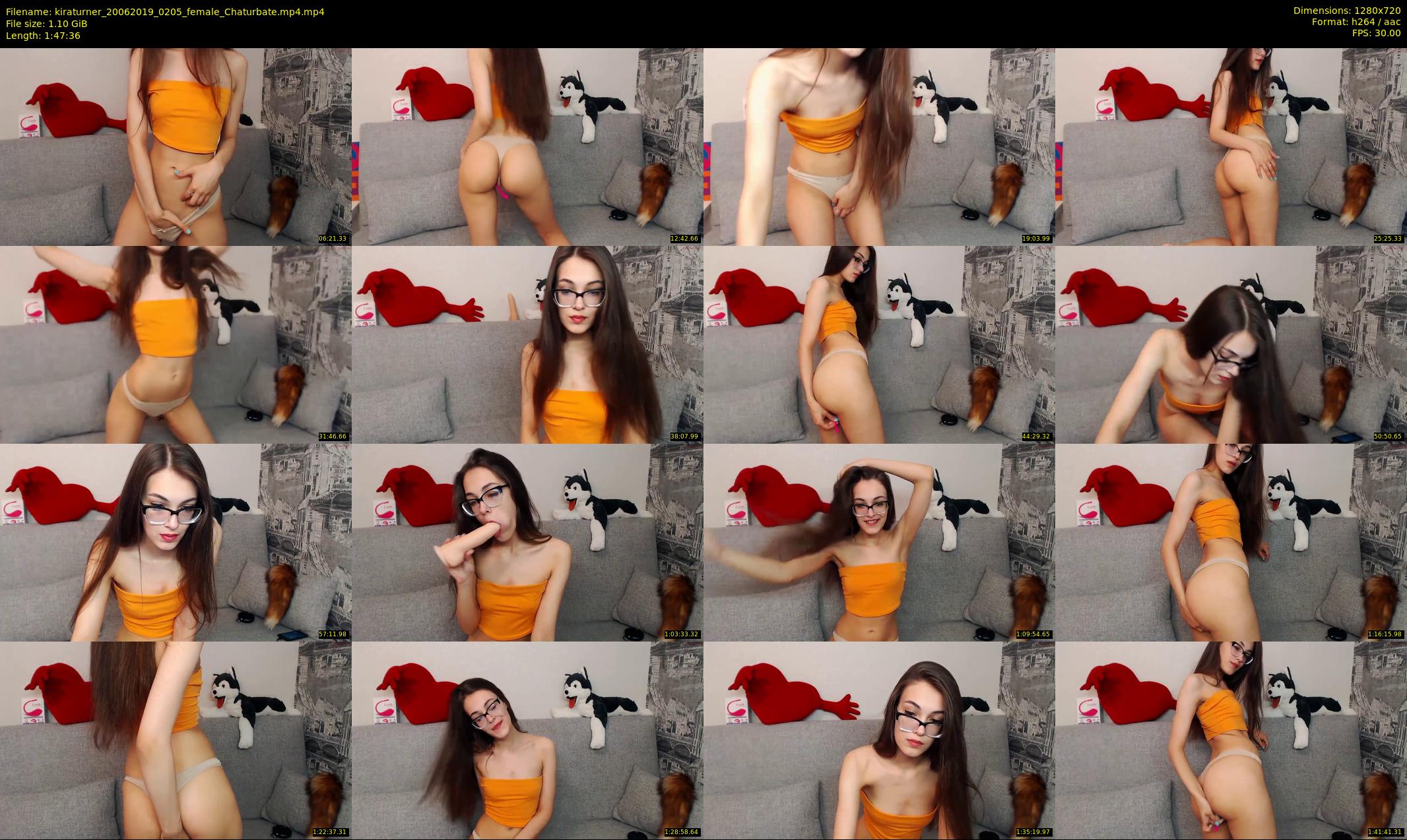 kiraturner — 108 minute Chaturbate couple cam show recording, 720p, Jun 20, 2019