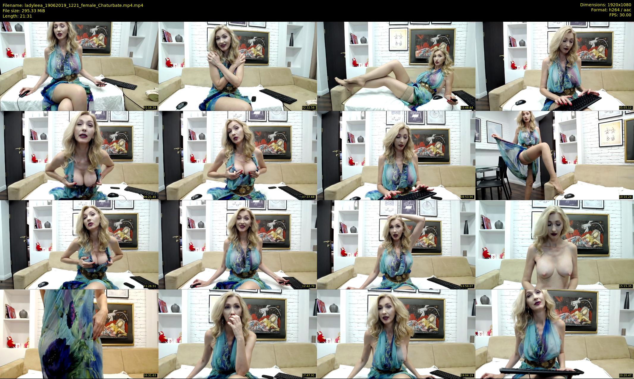 ladyleea — 22 minute Chaturbate female cam show recording, 1080p, Jun 19, 2019