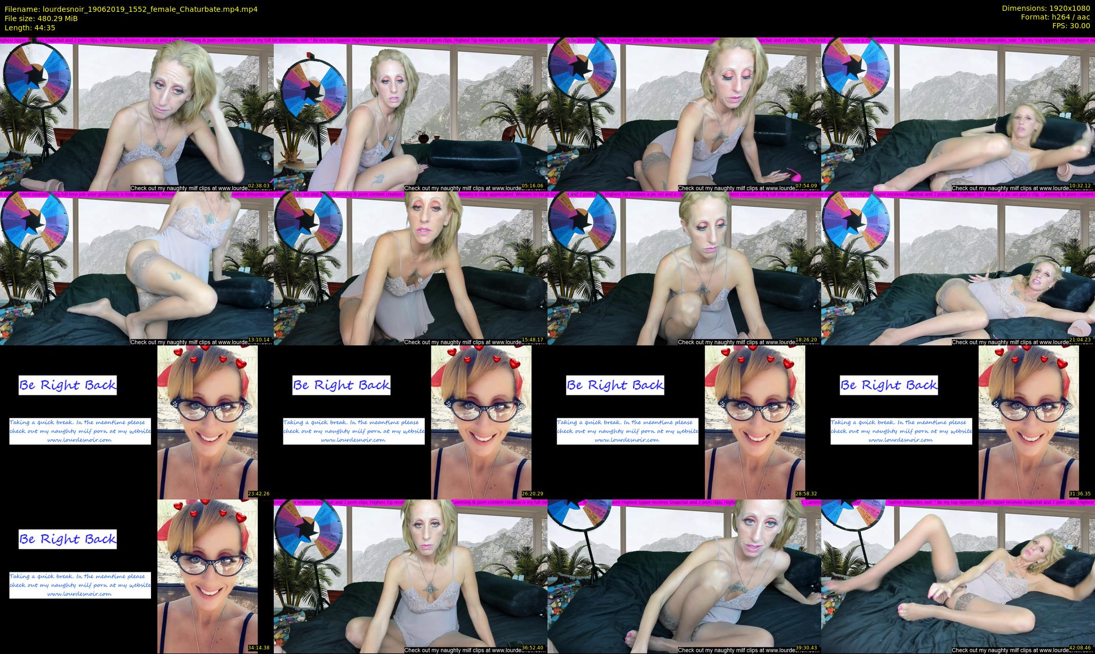 lourdesnoir — 45 minute Chaturbate female cam show recording, 1080p, Jun 19, 2019