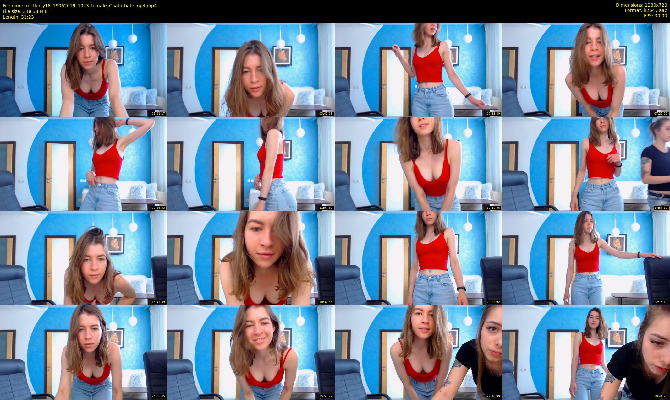 mcflurry18 — 32 minute Chaturbate female cam show recording, 720p, Jun 19, 2019