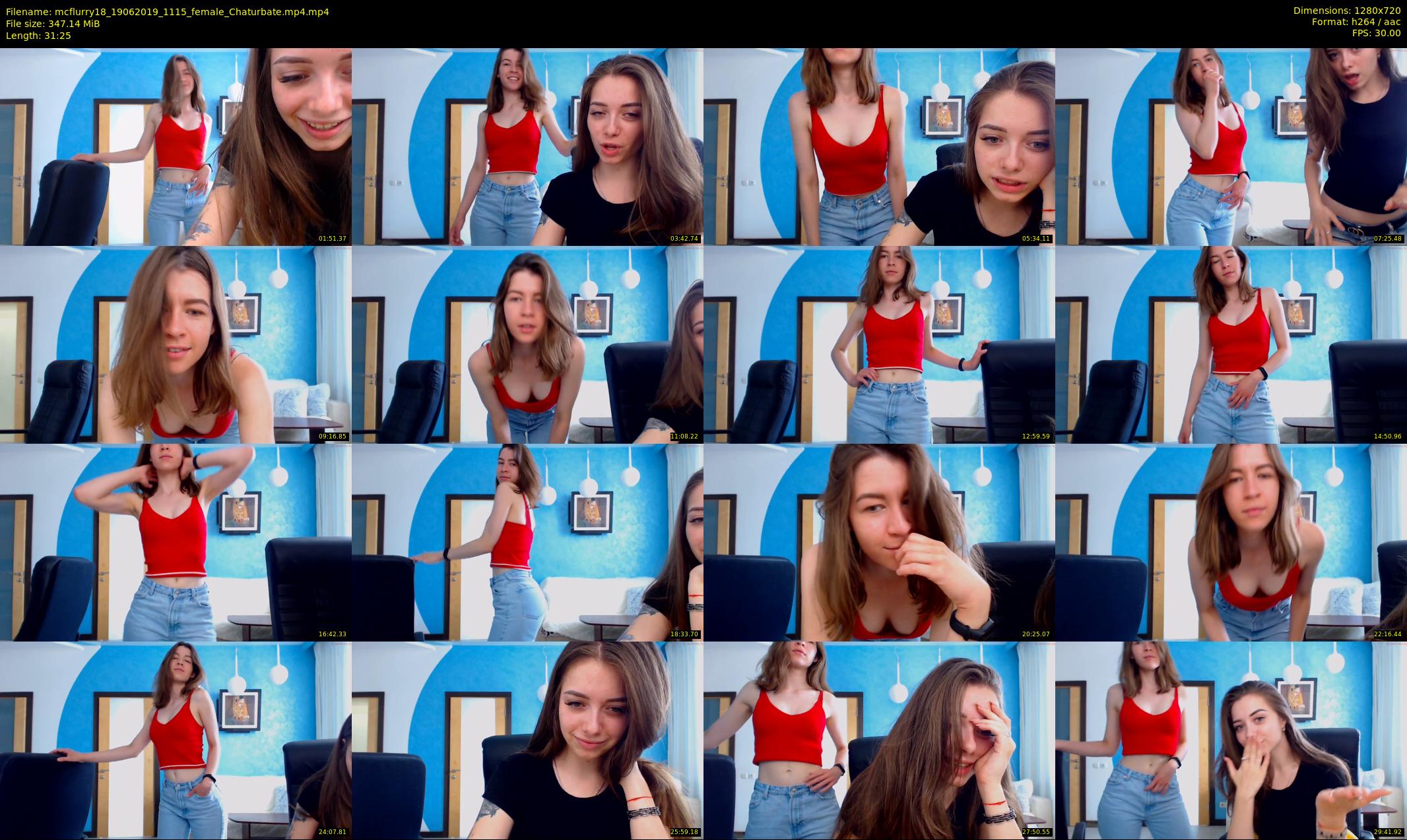mcflurry18 — 32 minute Chaturbate female cam show recording, 720p, Jun 19, 2019