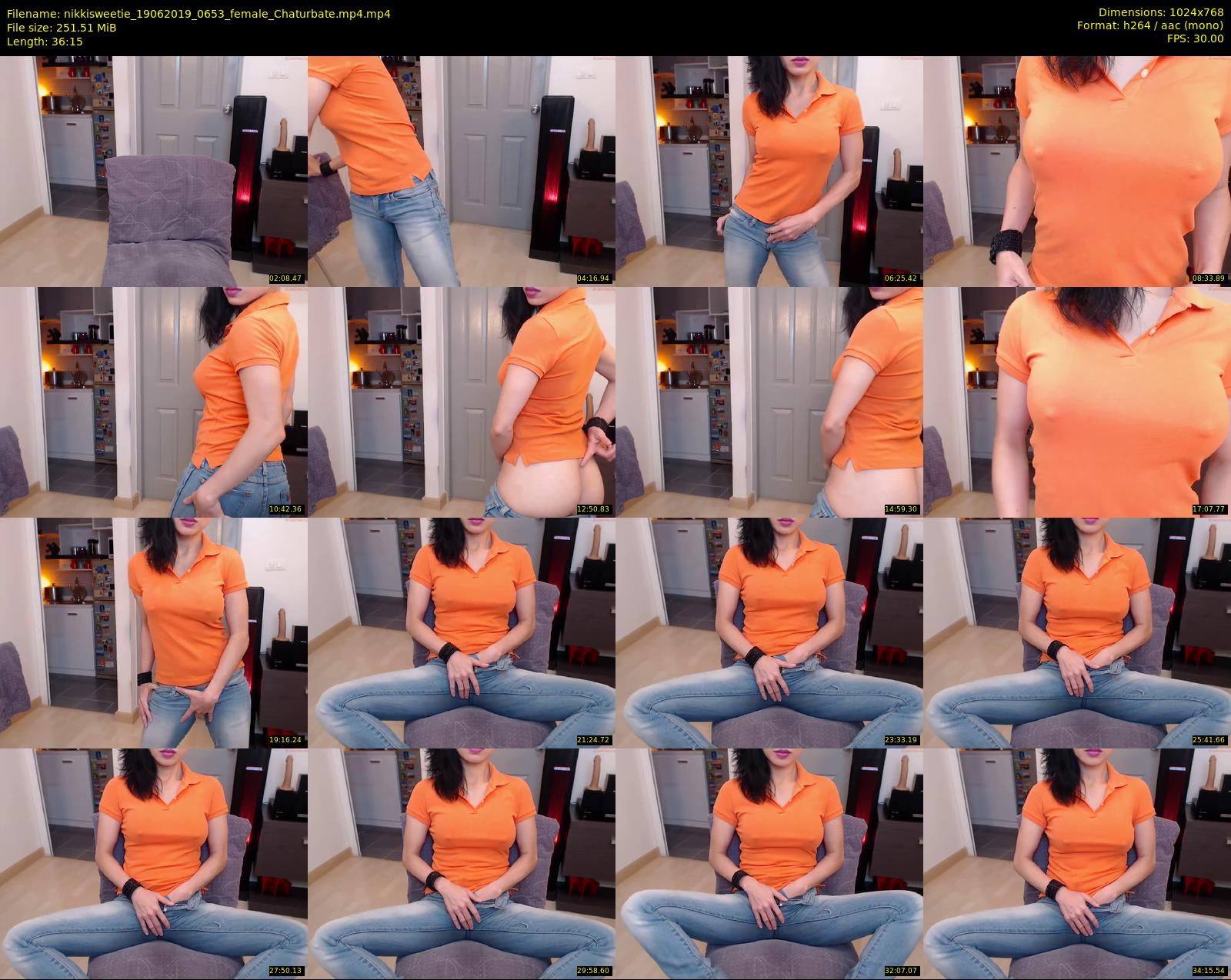nikkisweetie — 37 minute Chaturbate female cam show recording, 720p, Jun 19, 2019