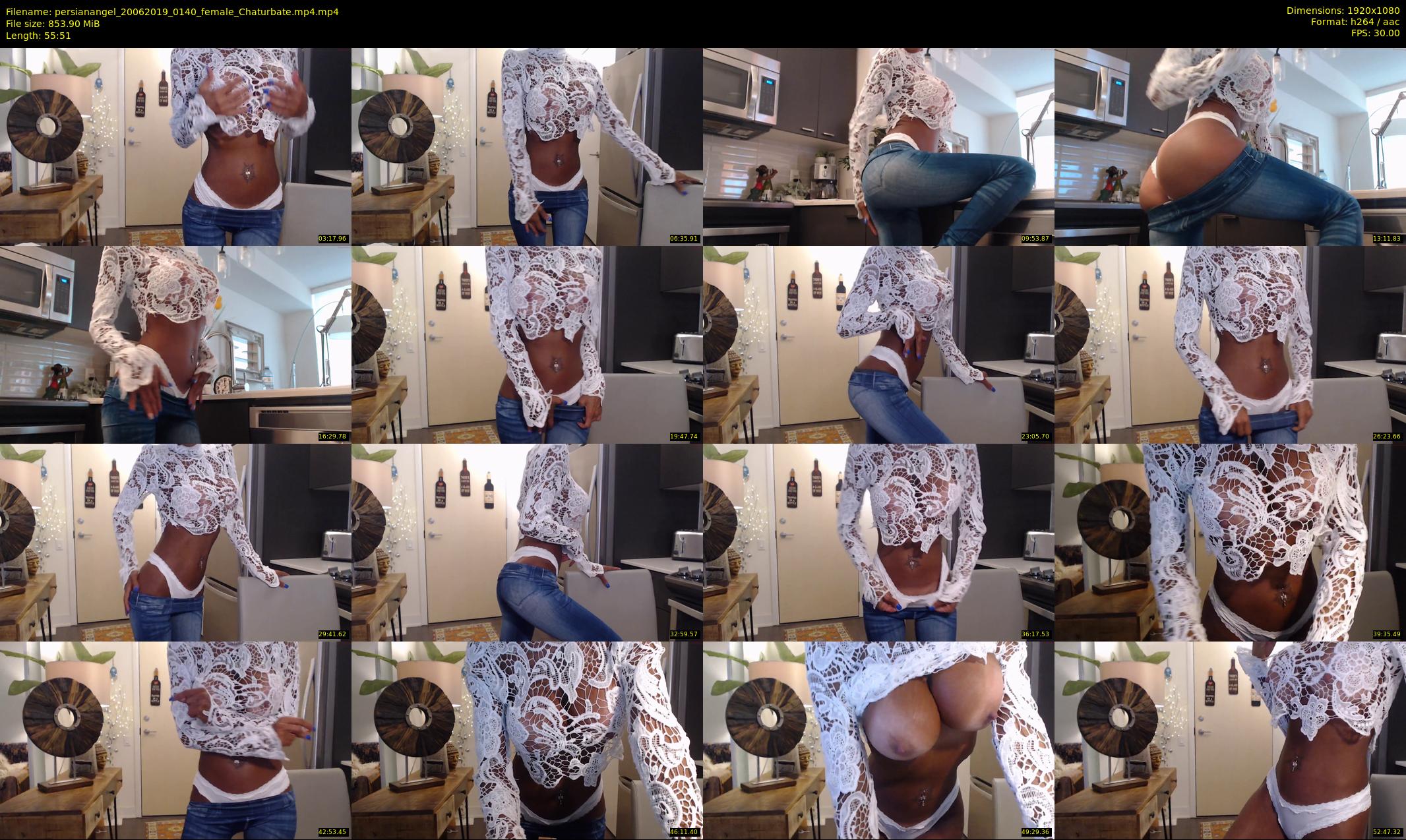 persianangel — 56 minute Chaturbate female cam show recording, 1080p, Jun 20, 2019