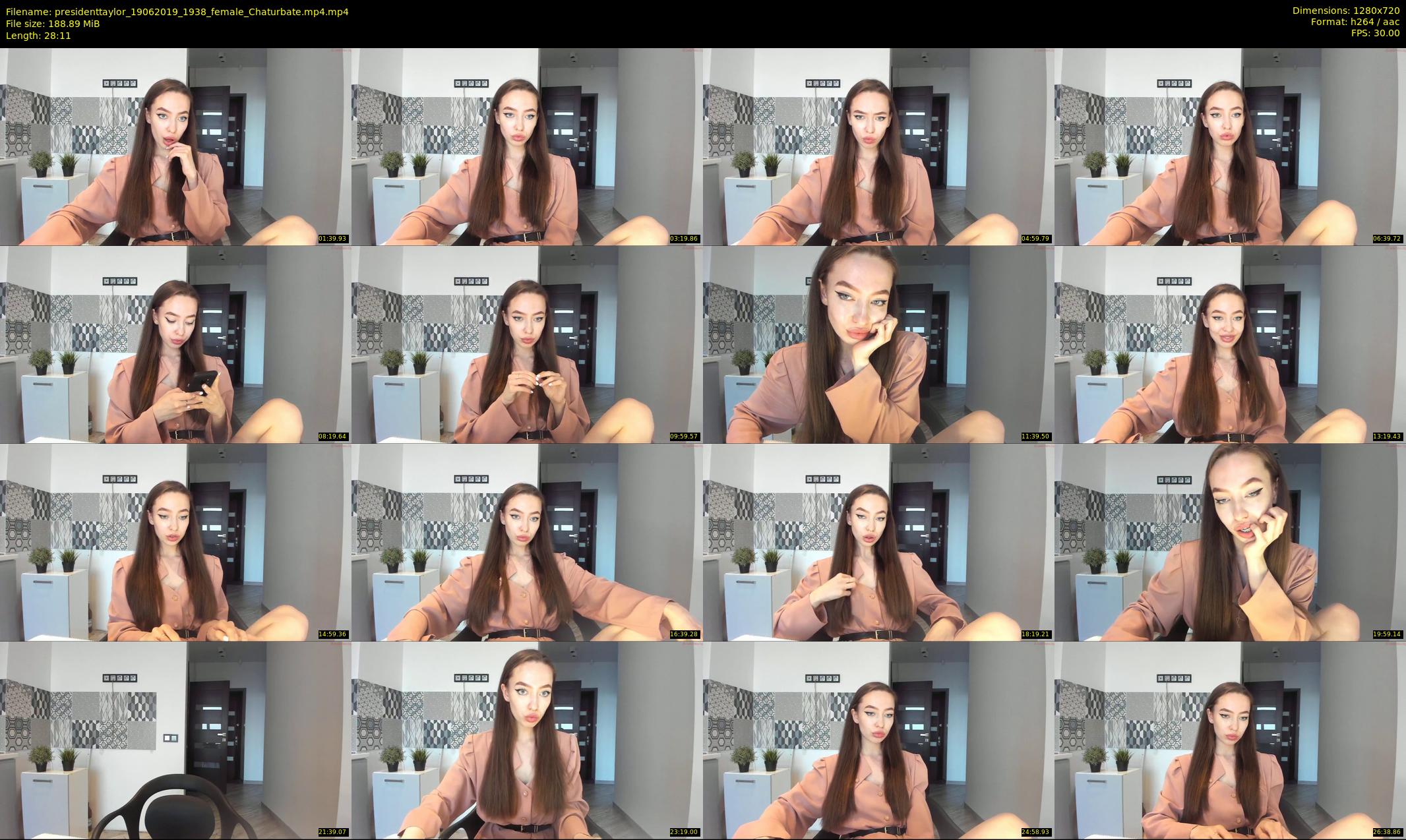 presidenttaylor — 29 minute Chaturbate female cam show recording, 720p, Jun 19, 2019