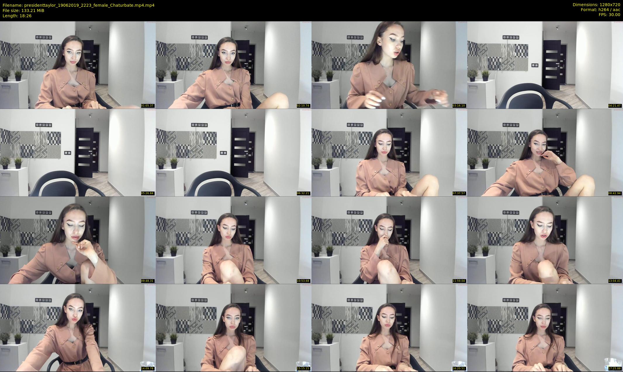 presidenttaylor — 19 minute Chaturbate female cam show recording, 720p, Jun 19, 2019