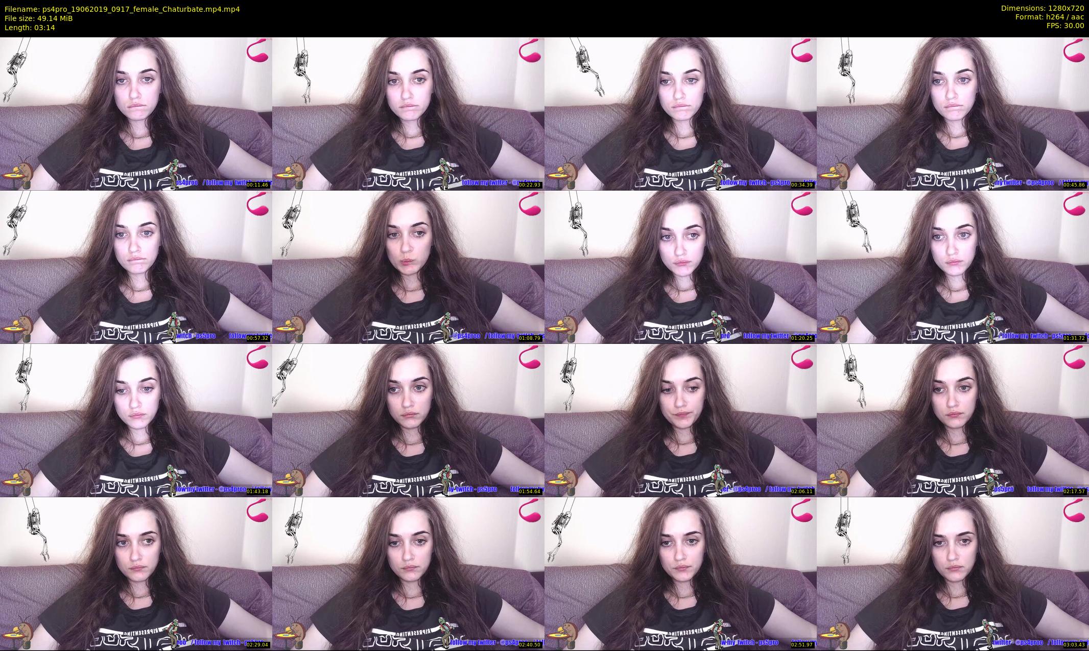 ps4pro — 4 minute Chaturbate female cam show recording, 720p, Jun 19, 2019