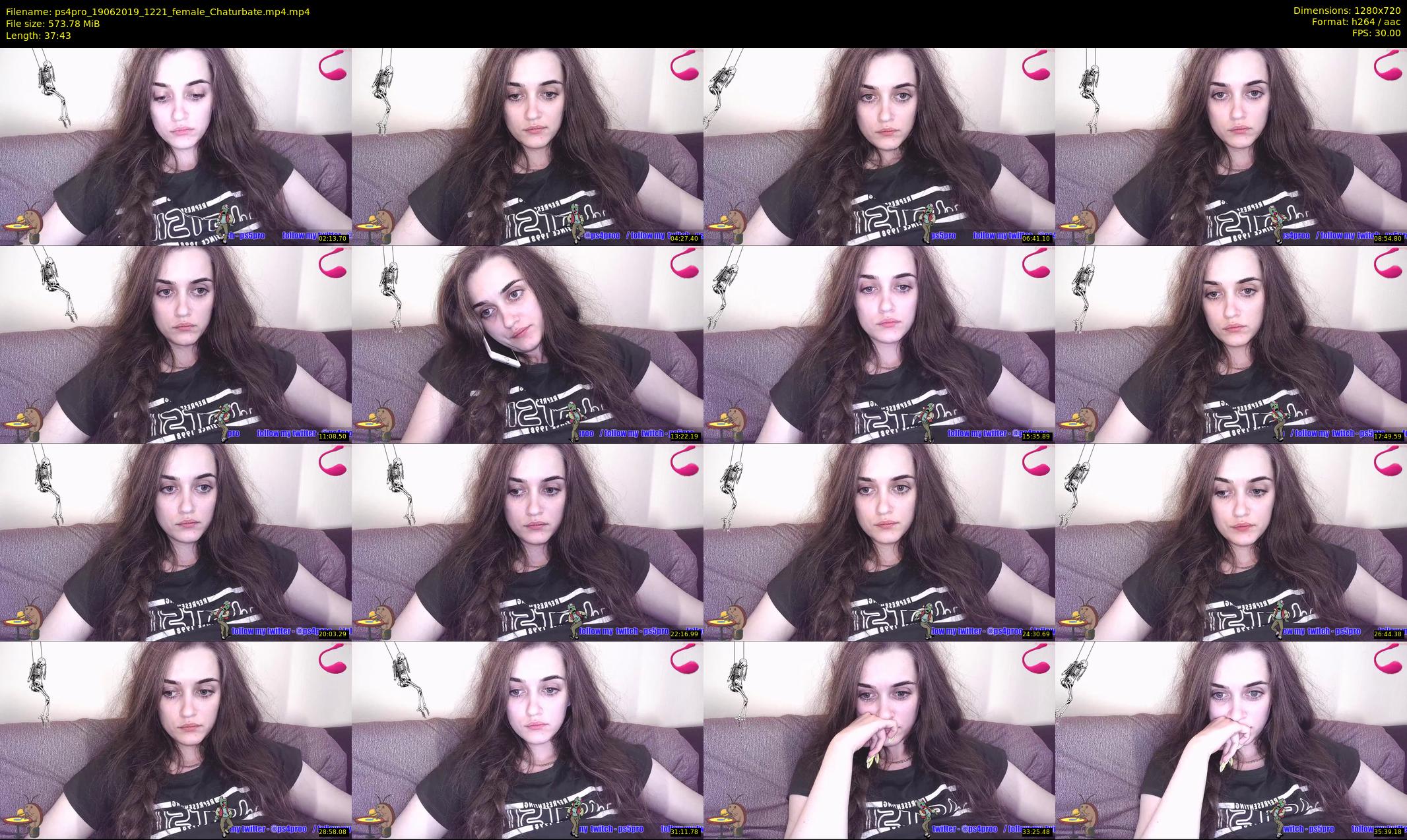 ps4pro — 38 minute Chaturbate female cam show recording, 720p, Jun 19, 2019