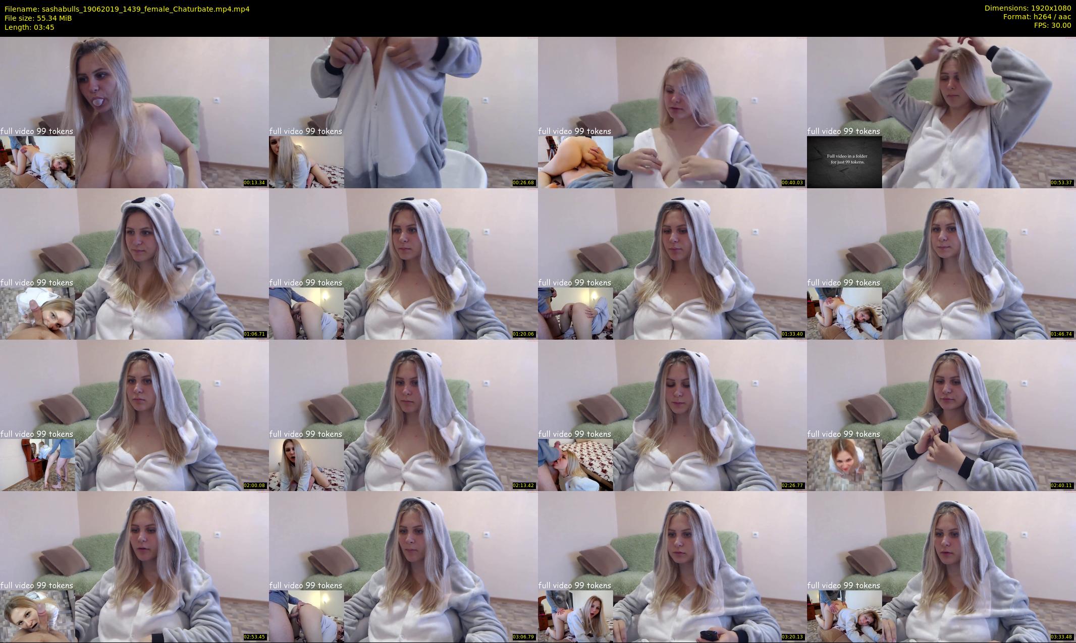 sashabulls — 4 minute Chaturbate couple cam show recording, 1080p, Jun 19, 2019