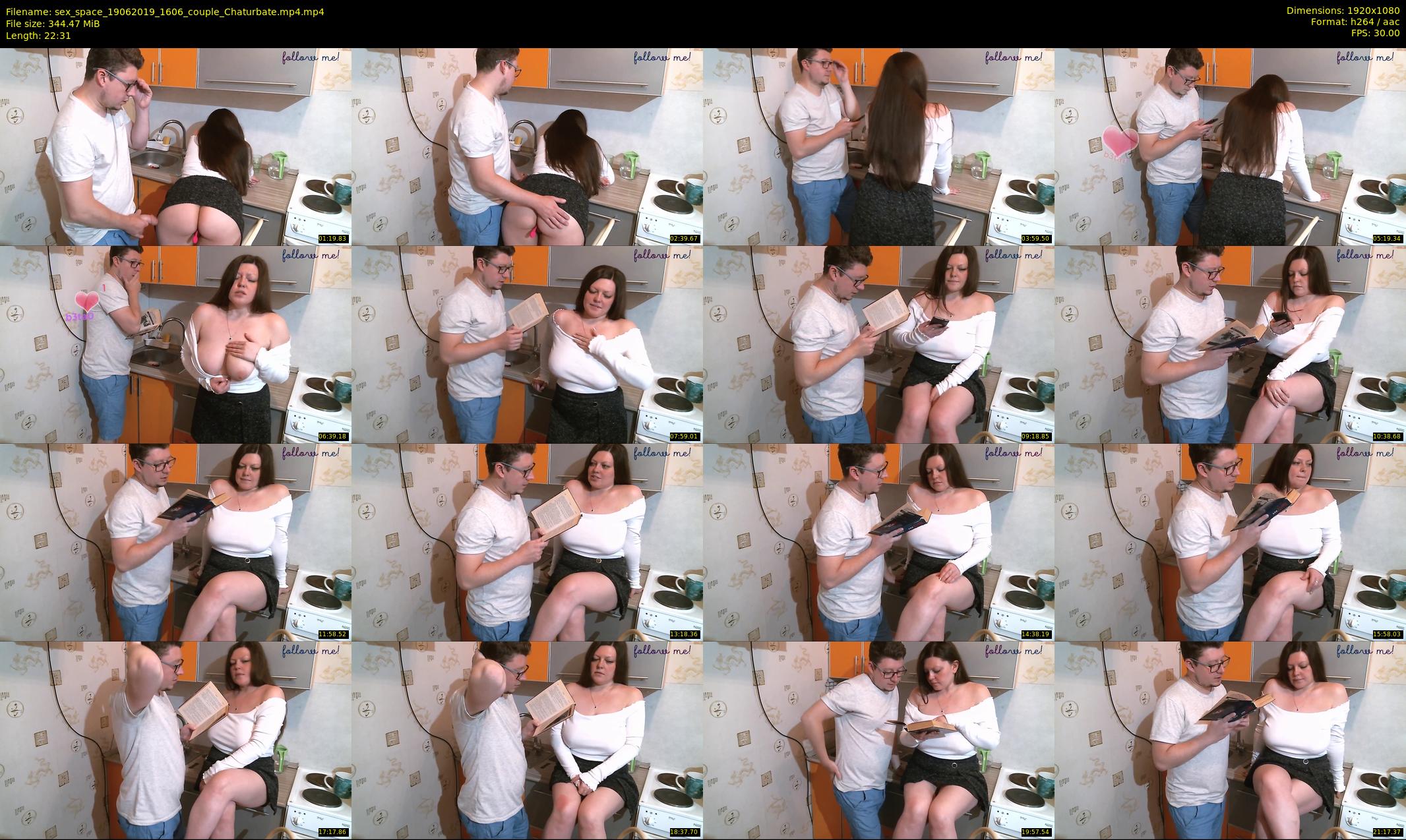sex_space — 23 minute Chaturbate couple cam show recording, 1080p, Jun 19, 2019