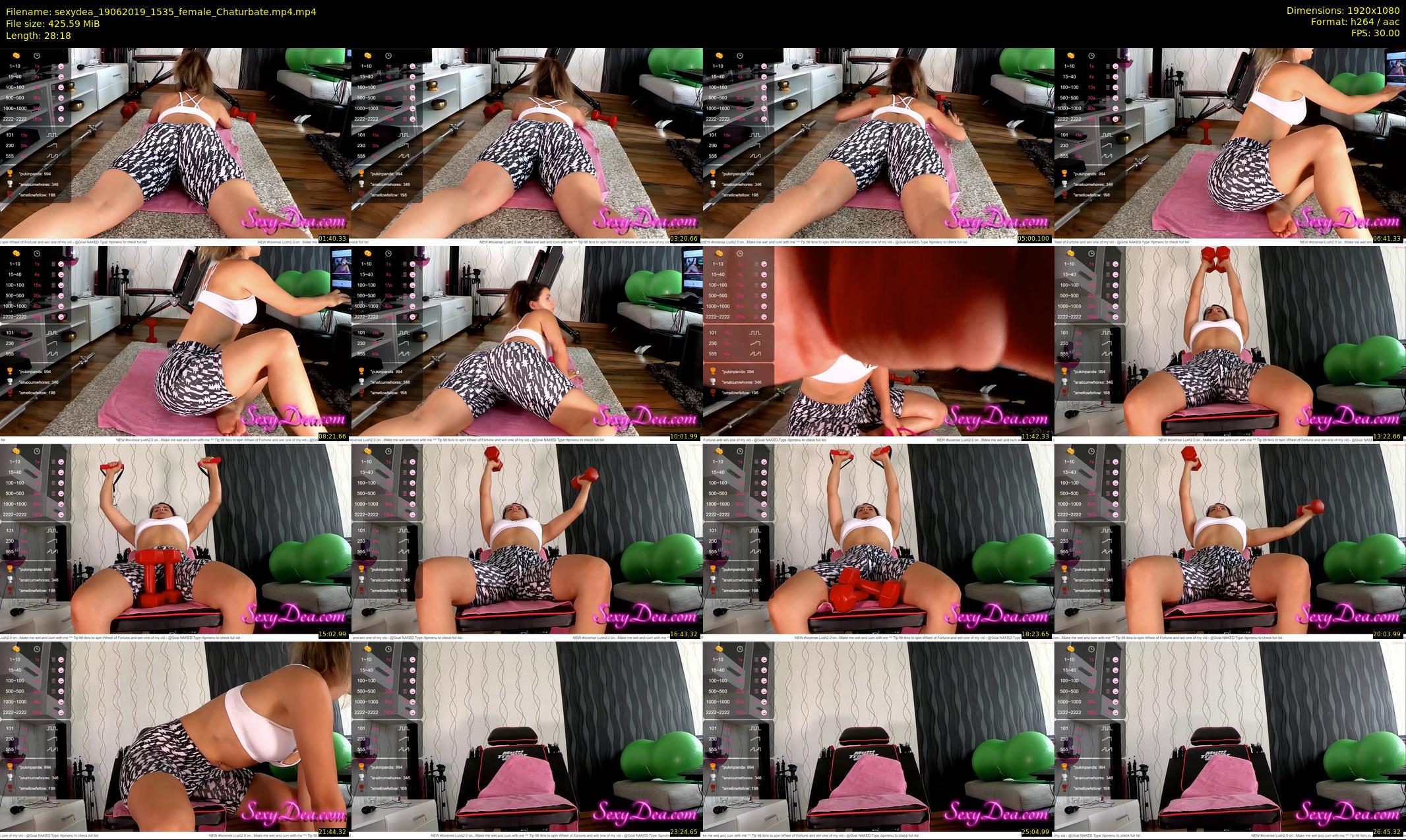 sexydea — 29 minute Chaturbate female cam show recording, 1080p, Jun 19, 2019