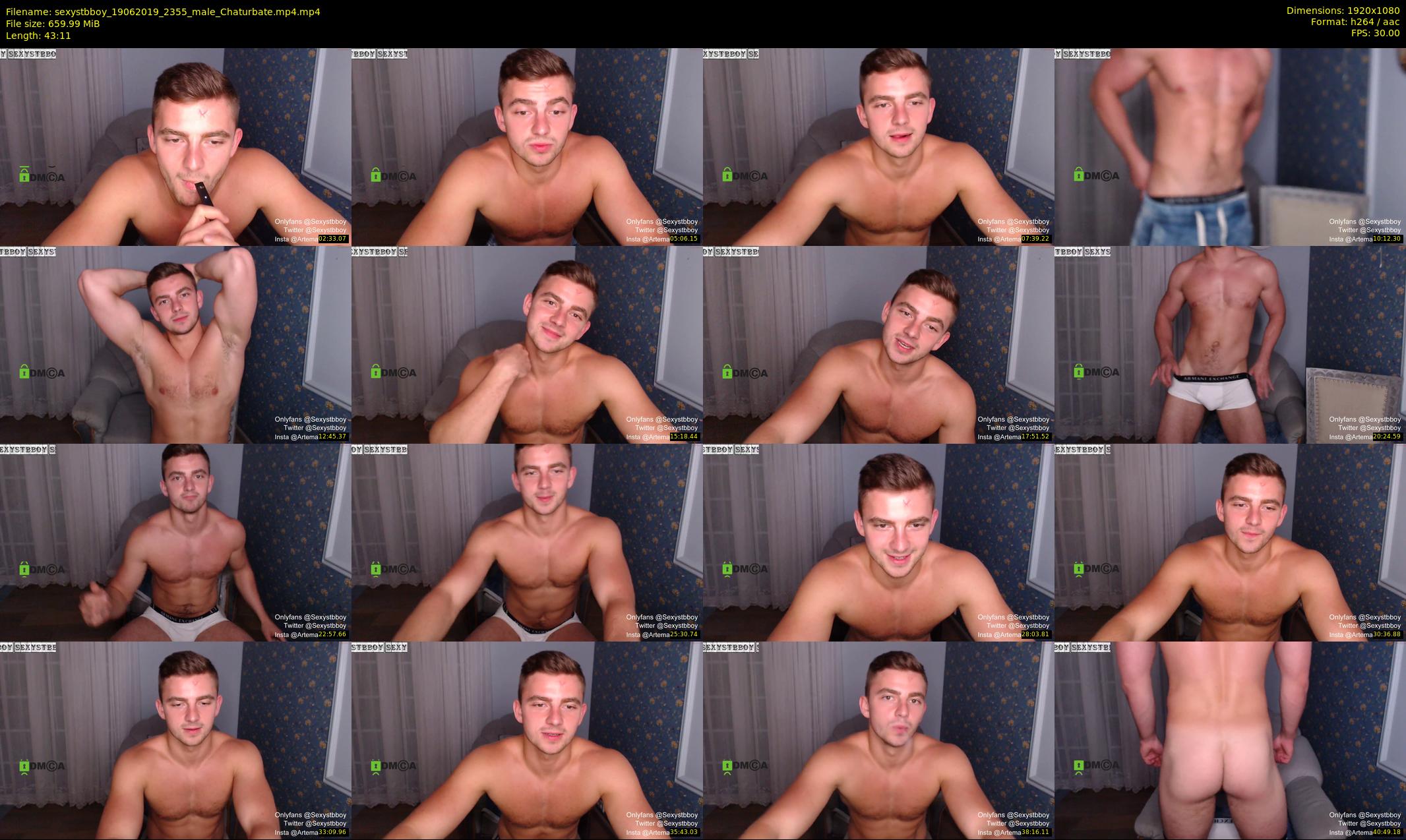 sexystbboy — 44 minute Chaturbate male cam show recording, 1080p, Jun 19, 2019