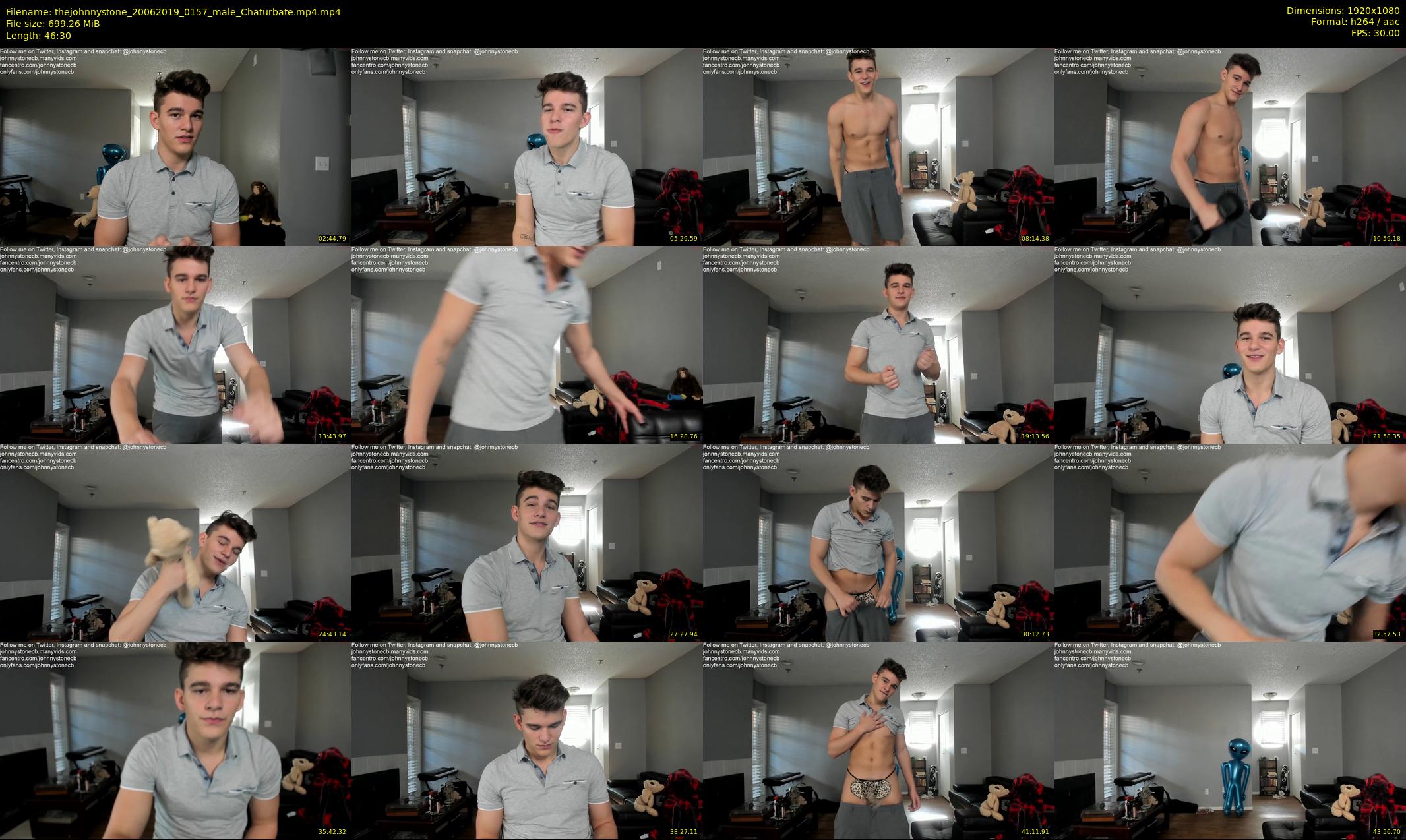 thejohnnystone — 47 minute Chaturbate male cam show recording, 1080p, Jun 20, 2019