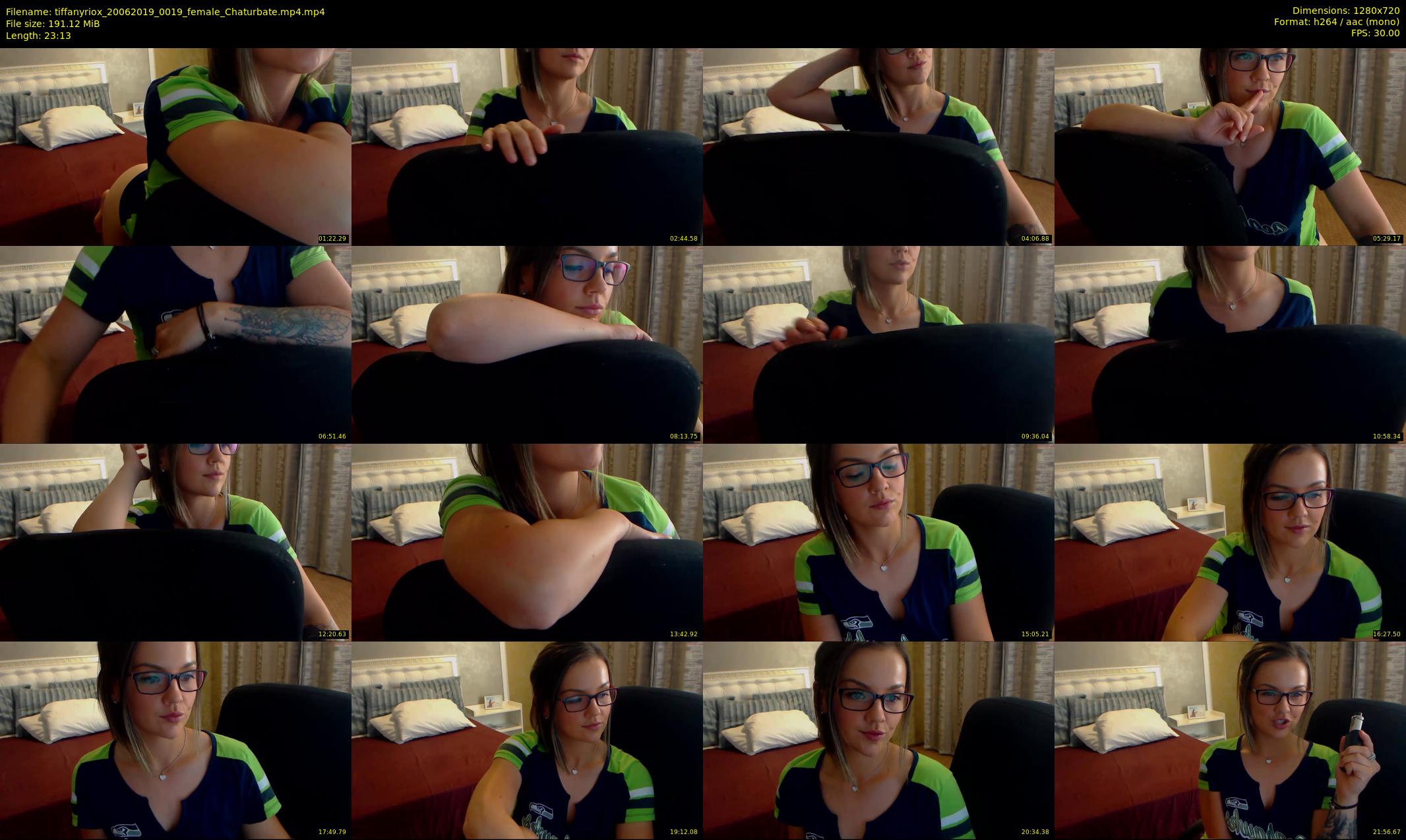 tiffanyriox — 24 minute Chaturbate female cam show recording, 720p, Jun 20, 2019