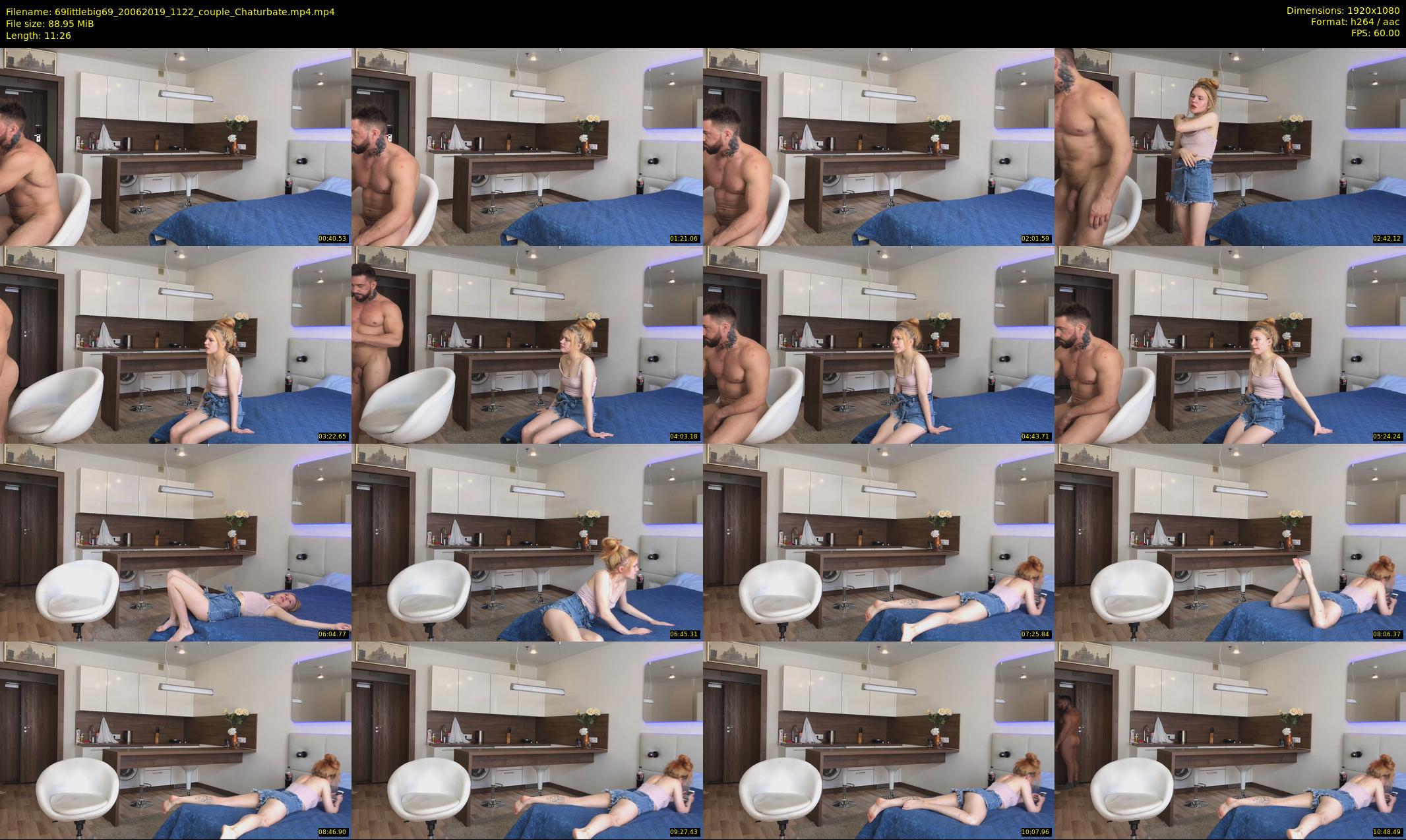 69littlebig69 — 12 minute Chaturbate couple cam show recording, 1080p, Jun 20, 2019