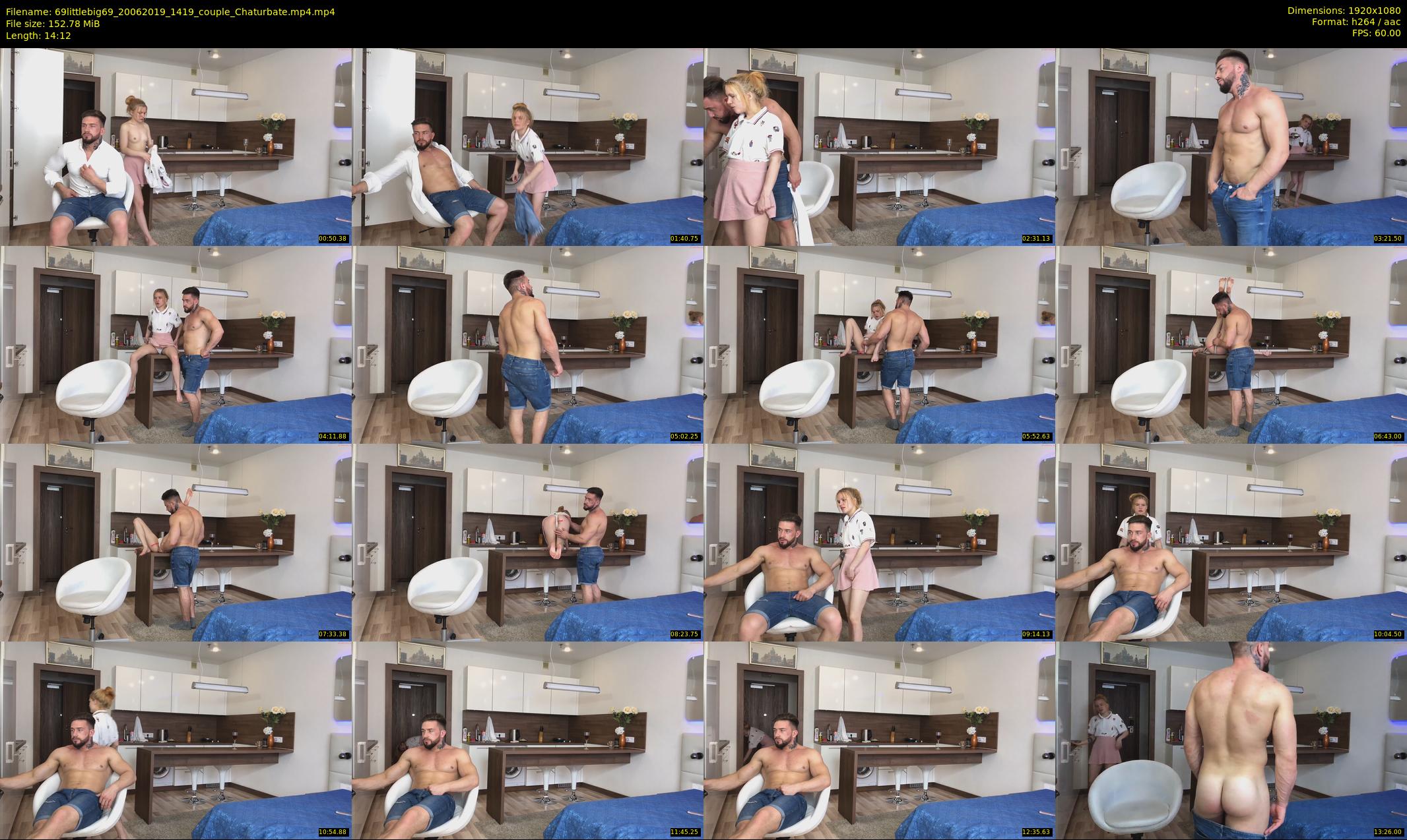 69littlebig69 — 15 minute Chaturbate couple cam show recording, 1080p, Jun 20, 2019