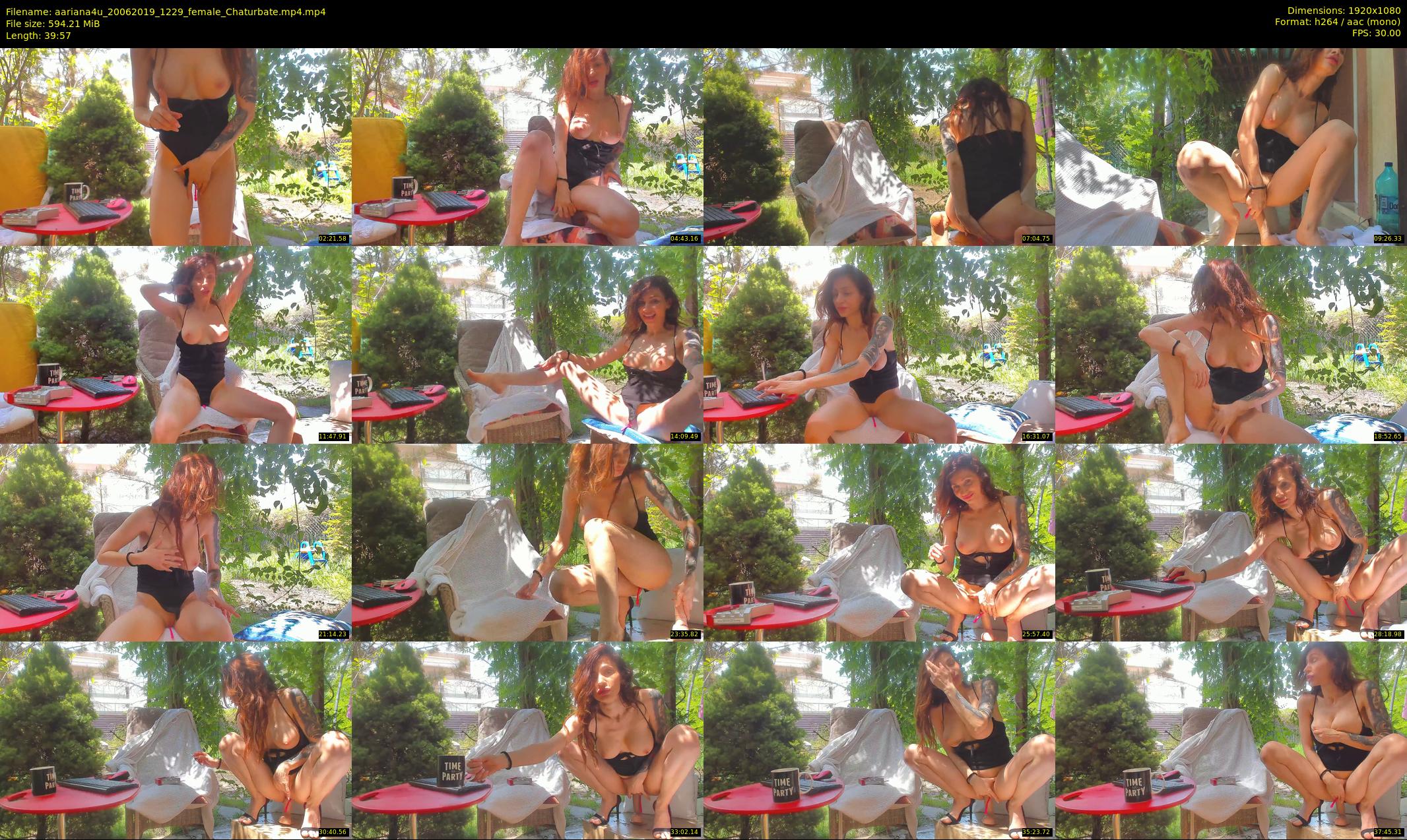 aariana4u — 40 minute Chaturbate female cam show recording, 1080p, Jun 20, 2019