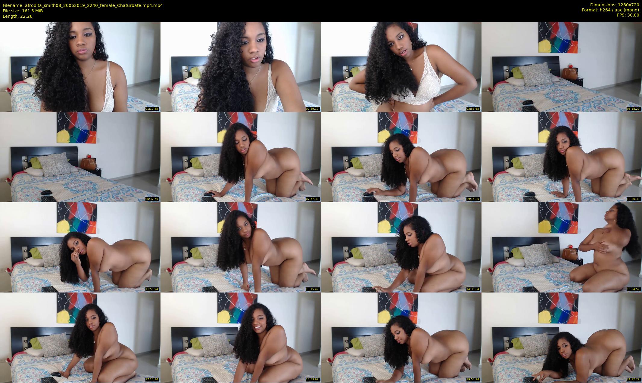 afrodita_smith08 — 23 minute Chaturbate female cam show recording, 720p, Jun 20, 2019