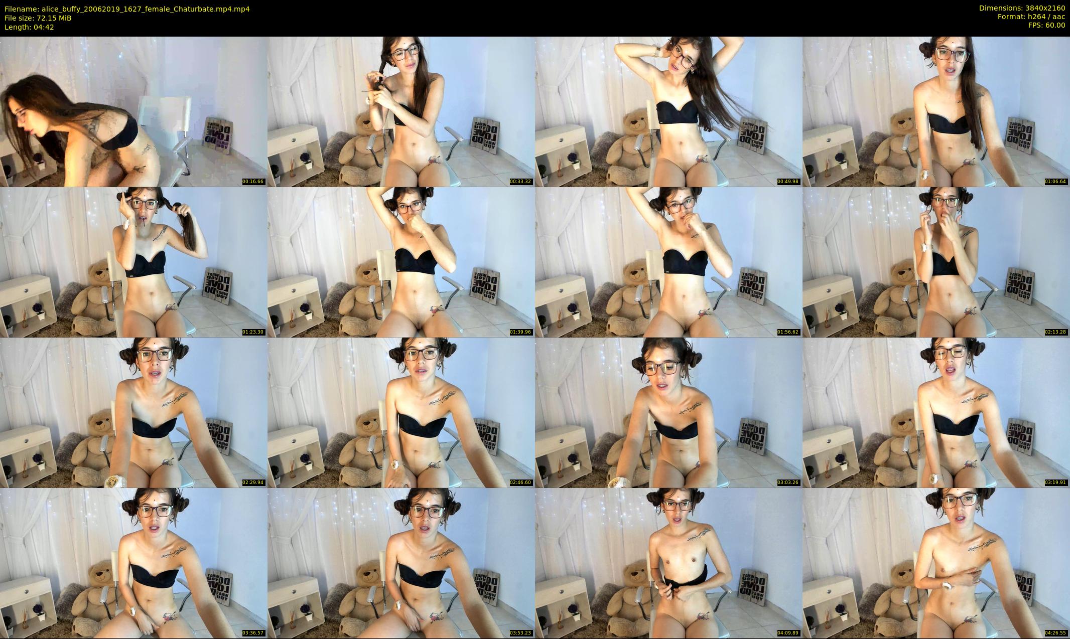 alice_buffy — 5 minute Chaturbate female cam show recording, 4K, Jun 20, 2019